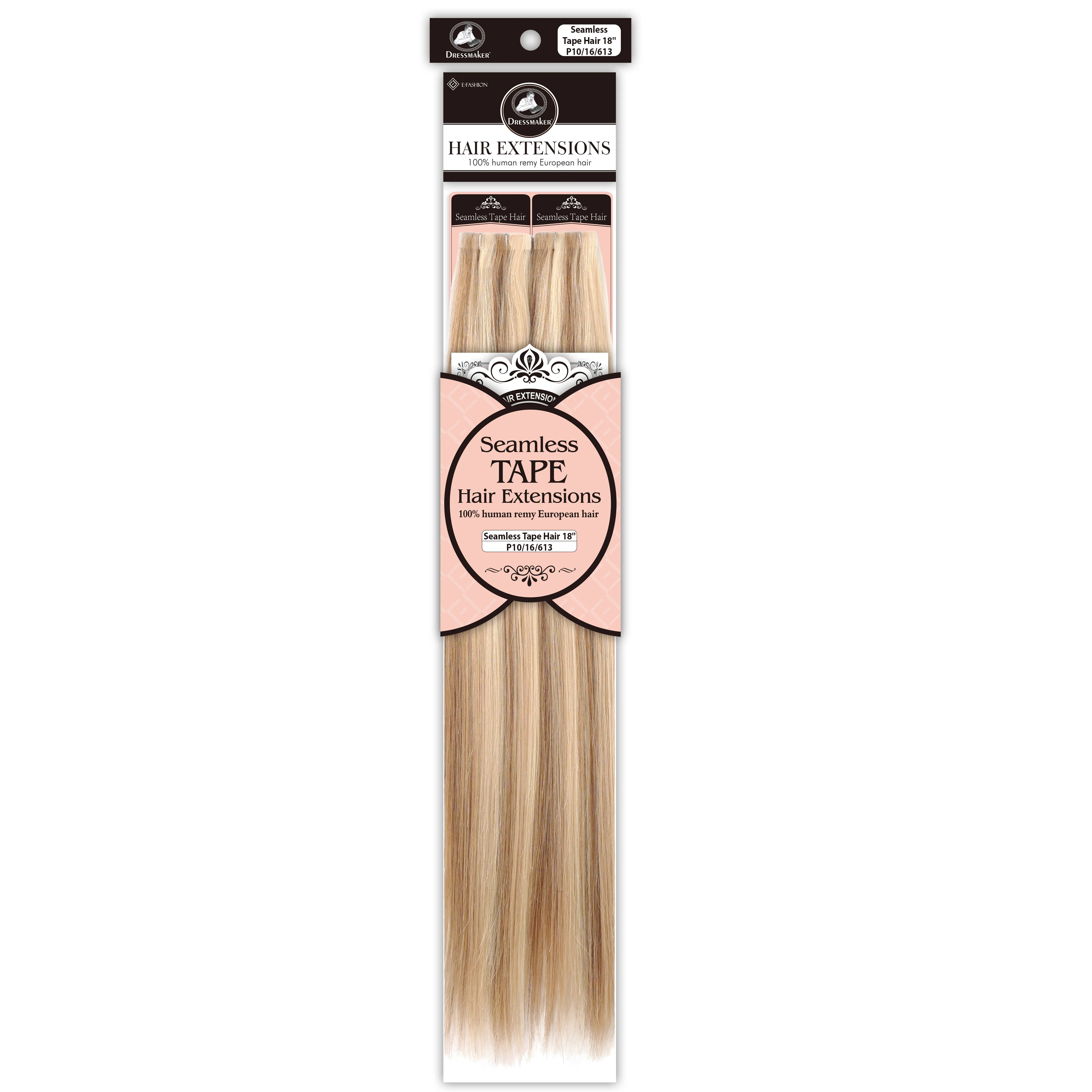 Dressmaker 100% Human Remy European Seamless Tape-In Straight Hair Extensions (40pcs) - Image 56