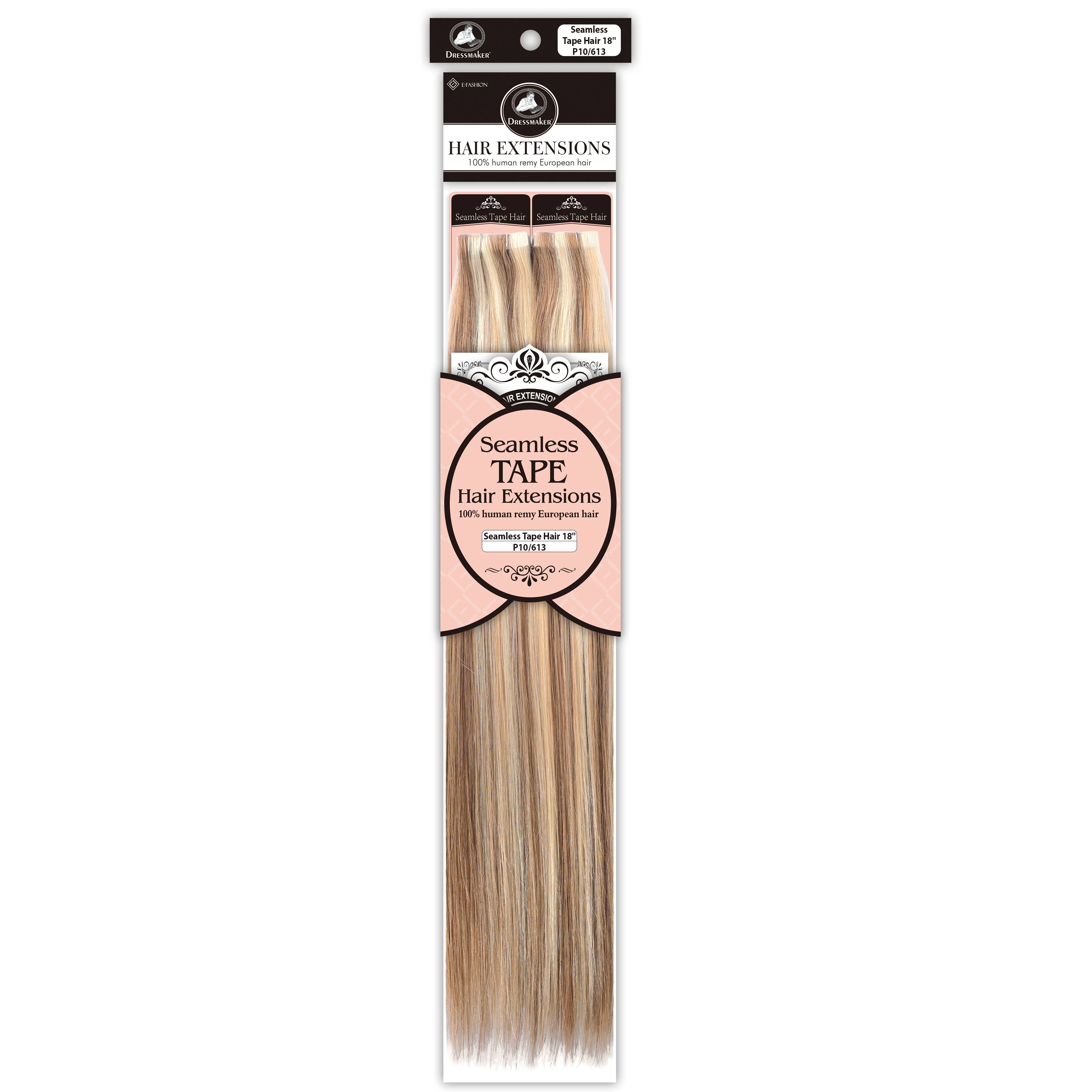 Dressmaker 100% Human Remy European Seamless Tape-In Straight Hair Extensions (40pcs) - Image 61