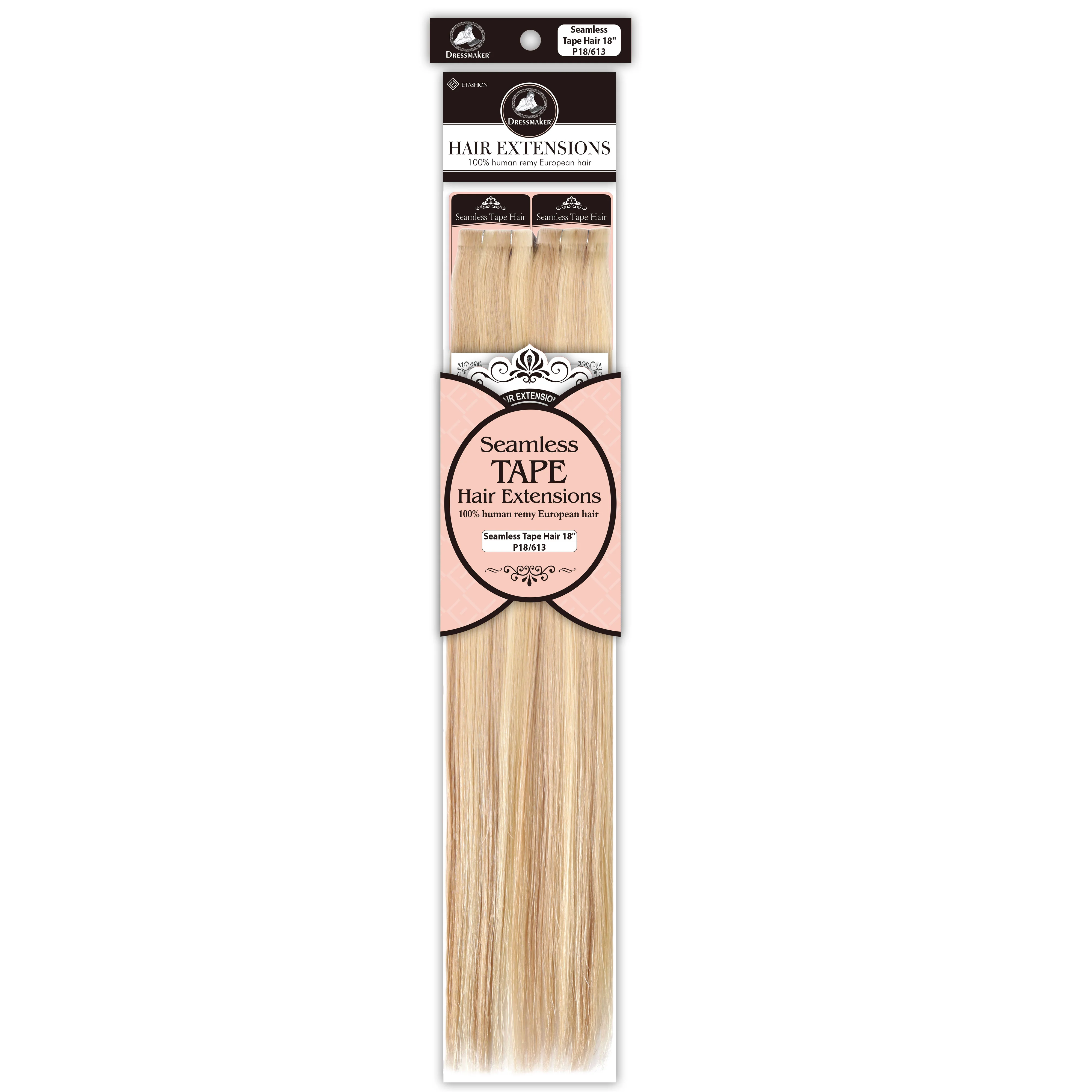 Dressmaker 100% Human Remy European Seamless Tape-In Straight Hair Extensions (40pcs) - Image 66