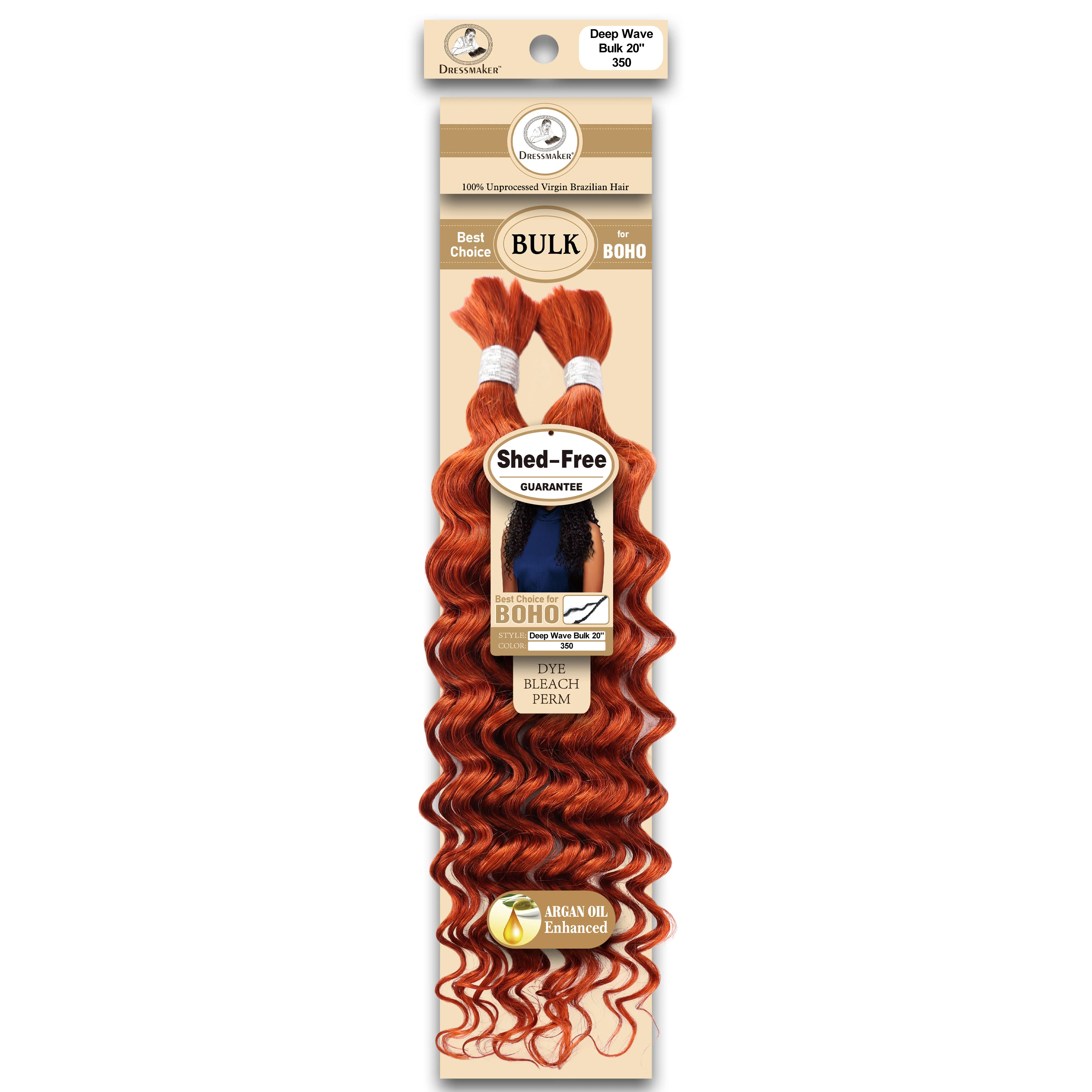 Dressmaker 100% Unprocessed Virgin Brazilian Boho Braids Deep Bulk 20" - Image 41