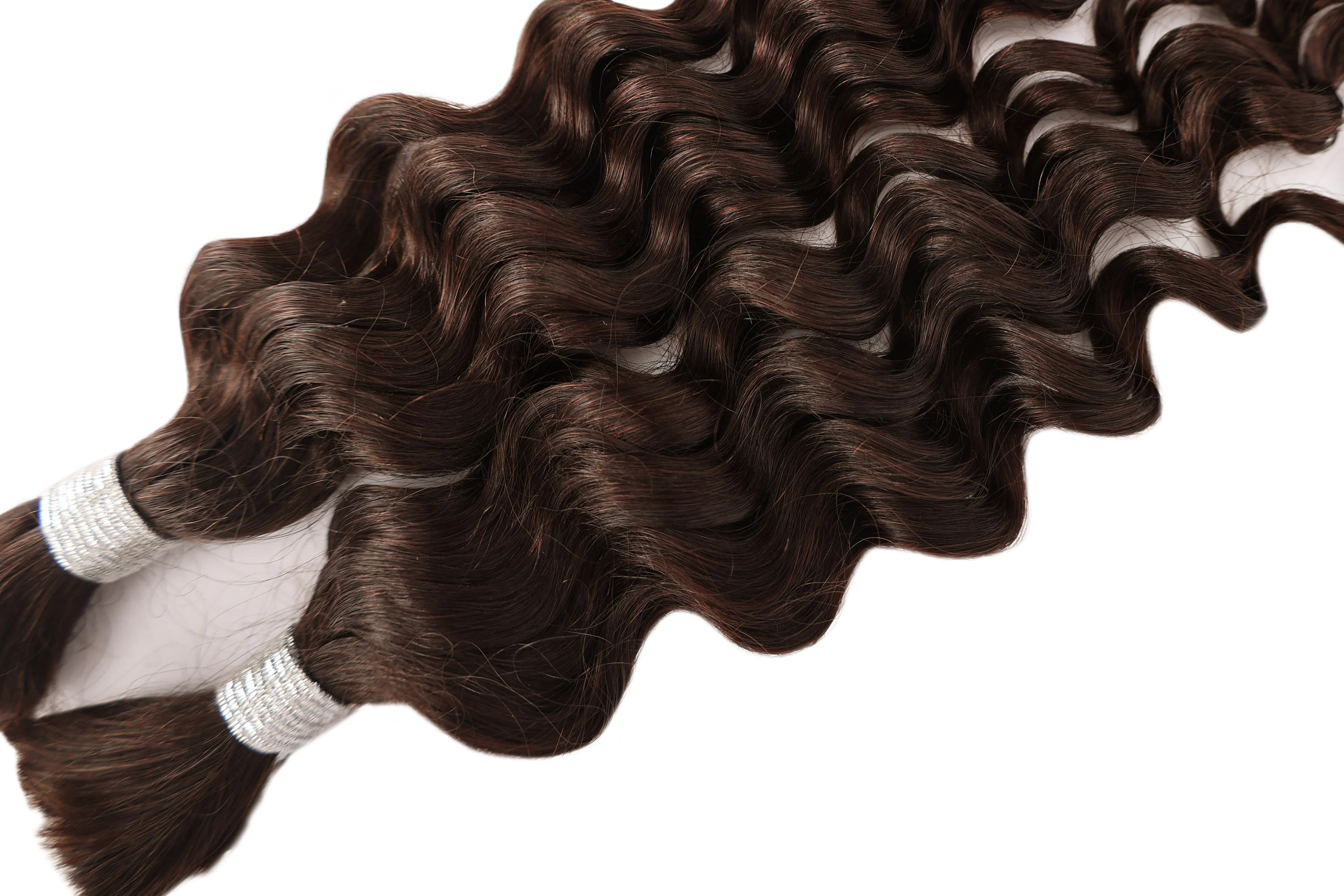 Dressmaker 100% Unprocessed Virgin Brazilian Boho Braids Deep Bulk 18" - Image 20