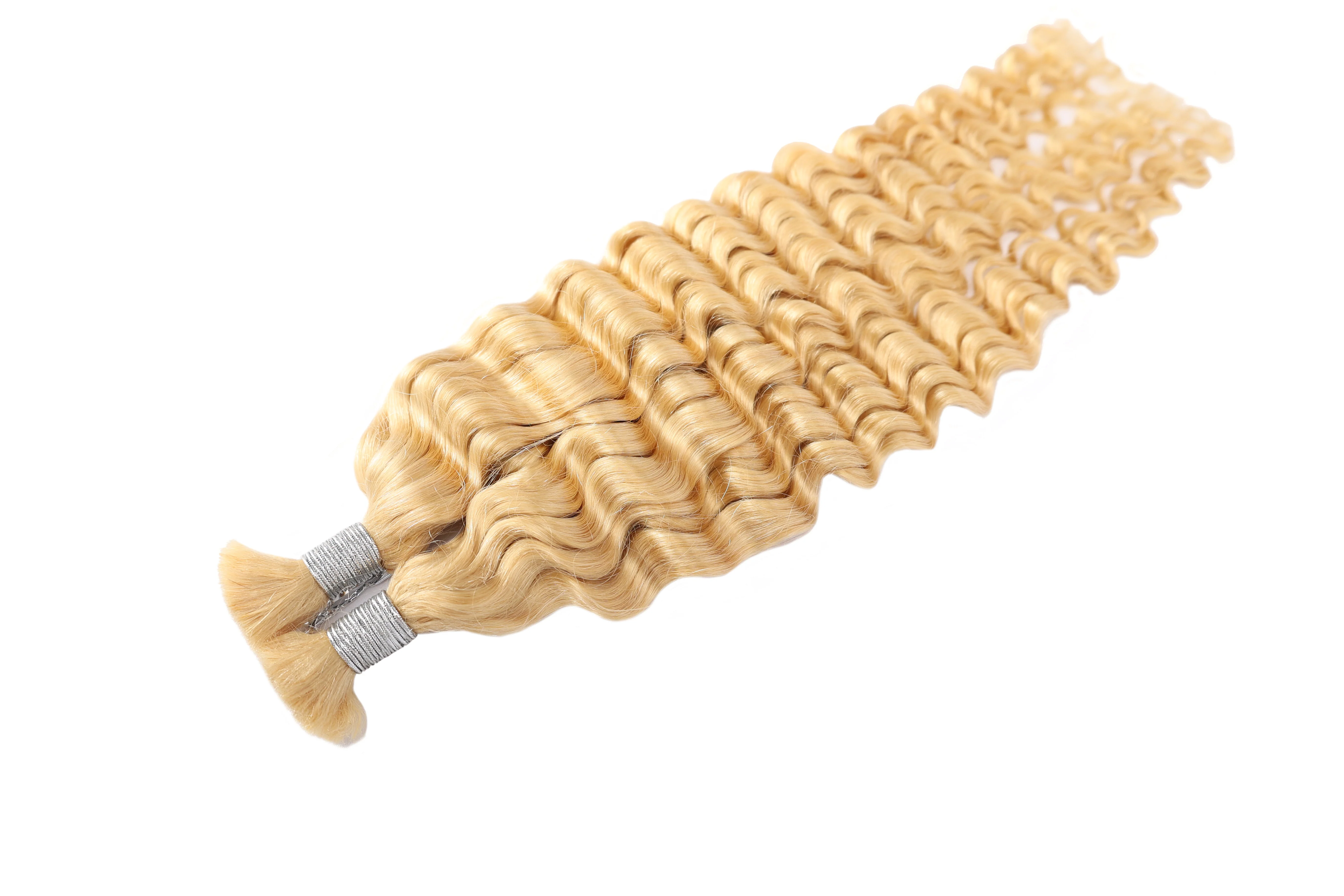 Dressmaker 100% Unprocessed Virgin Brazilian Boho Braids Deep Bulk 18" - Image 38