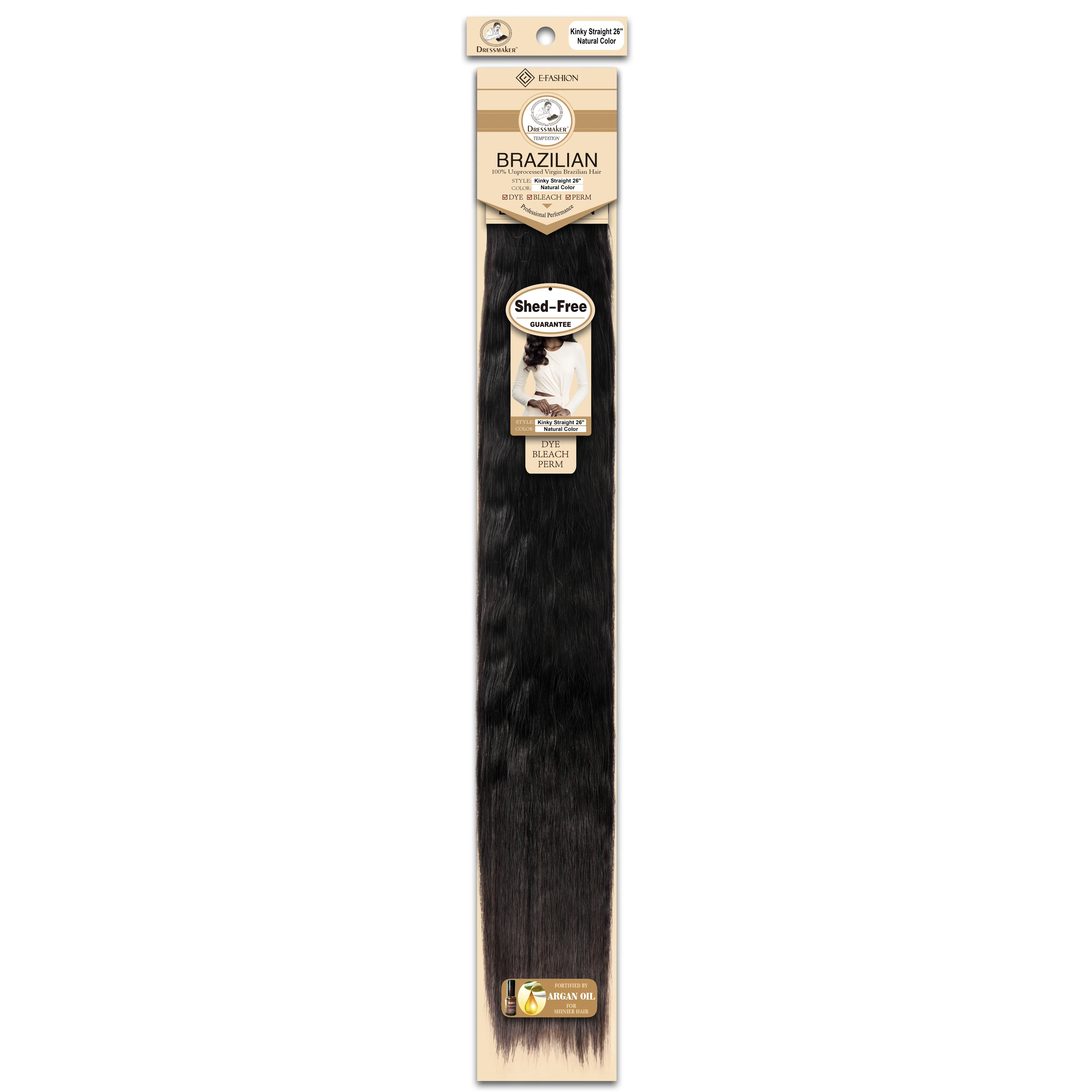Dressmaker 100% Unprocessed Virgin Brazilian Kinky Straight Weave - Image 46