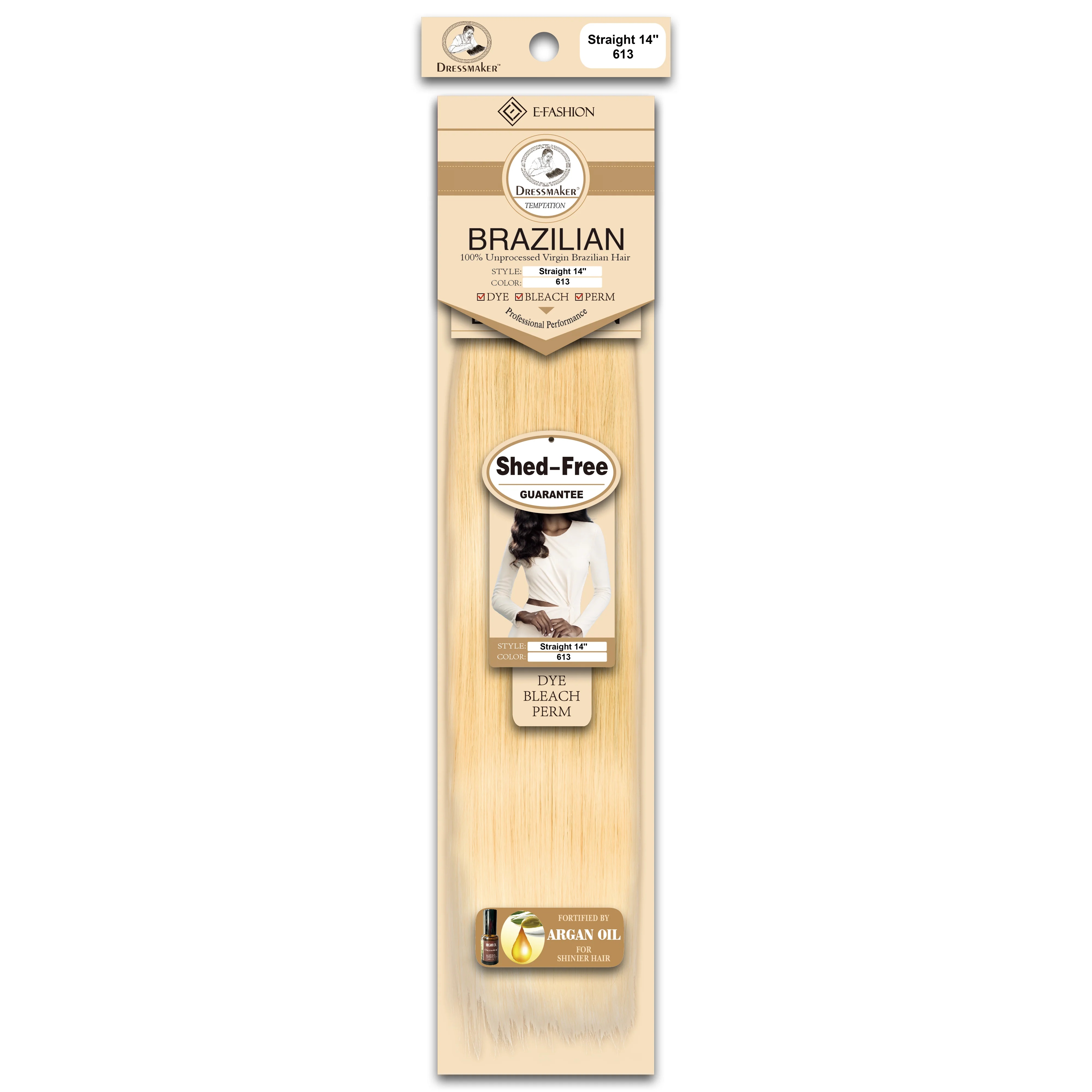 Dressmaker 100% Unprocessed Virgin Brazilian Straight Weave Blonde Colour - Image 16