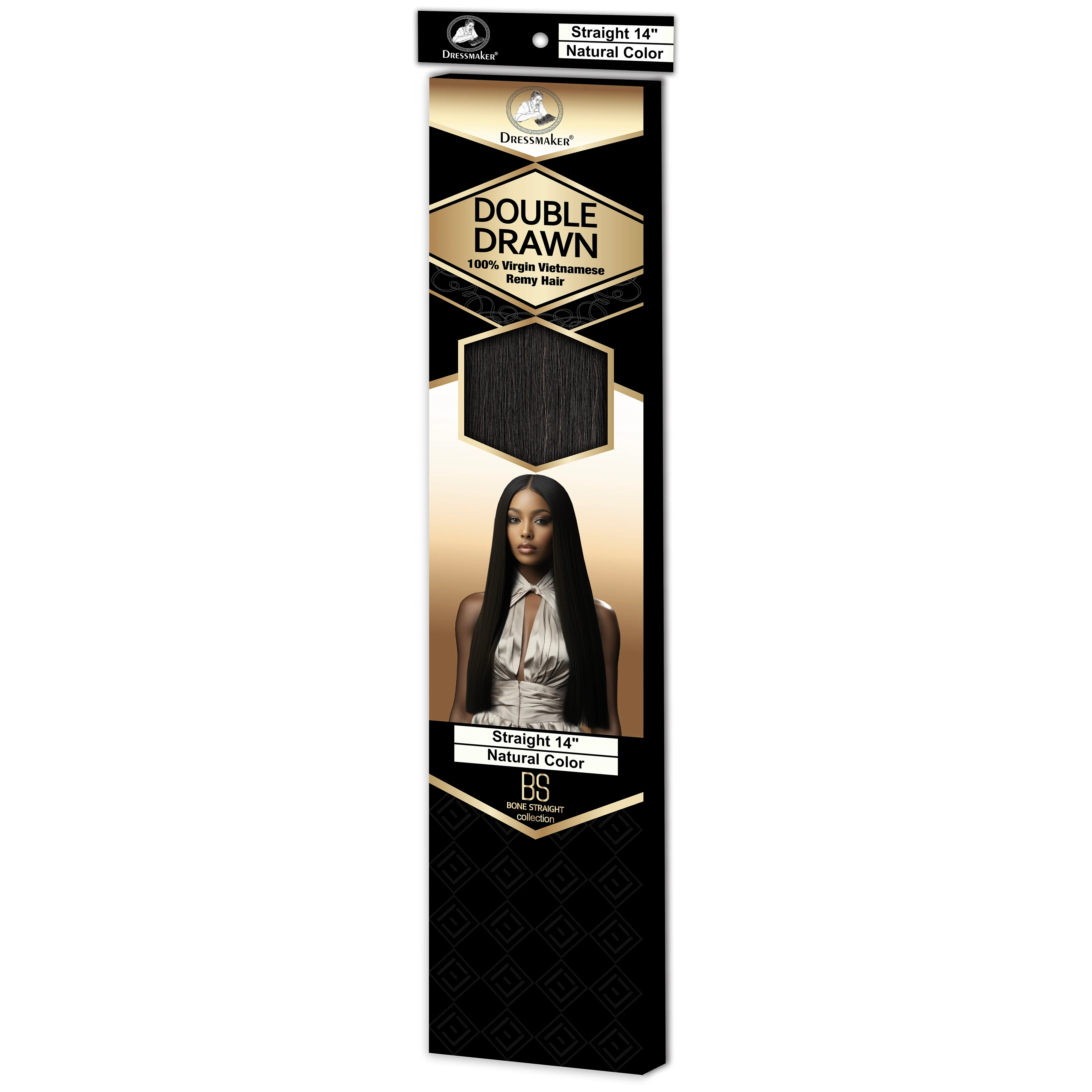 Dressmaker 100% Virgin Vietnamese Bone Straight Double Drawn Remy Hair - Image 12