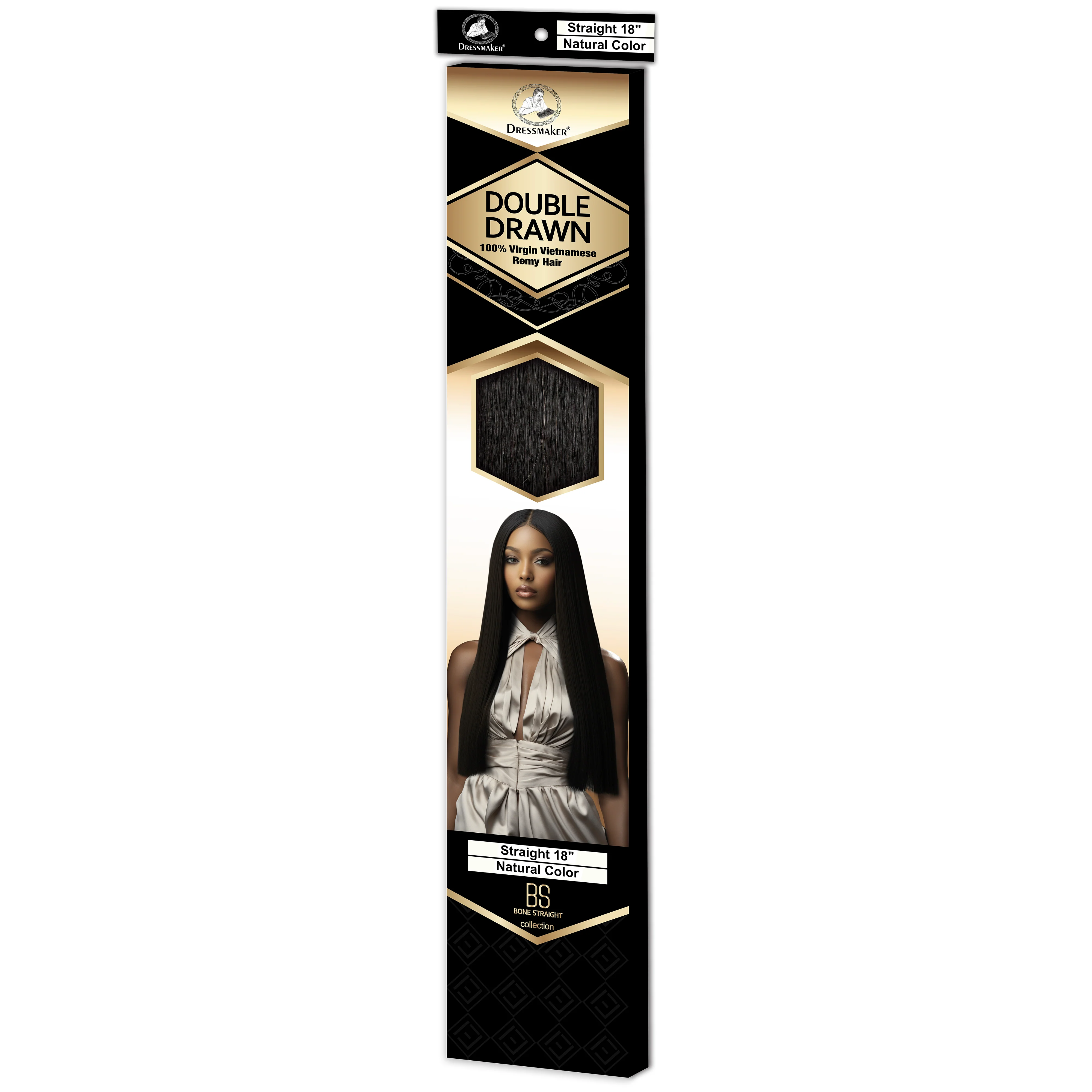 Dressmaker 100% Virgin Vietnamese Bone Straight Double Drawn Remy Hair - Image 13