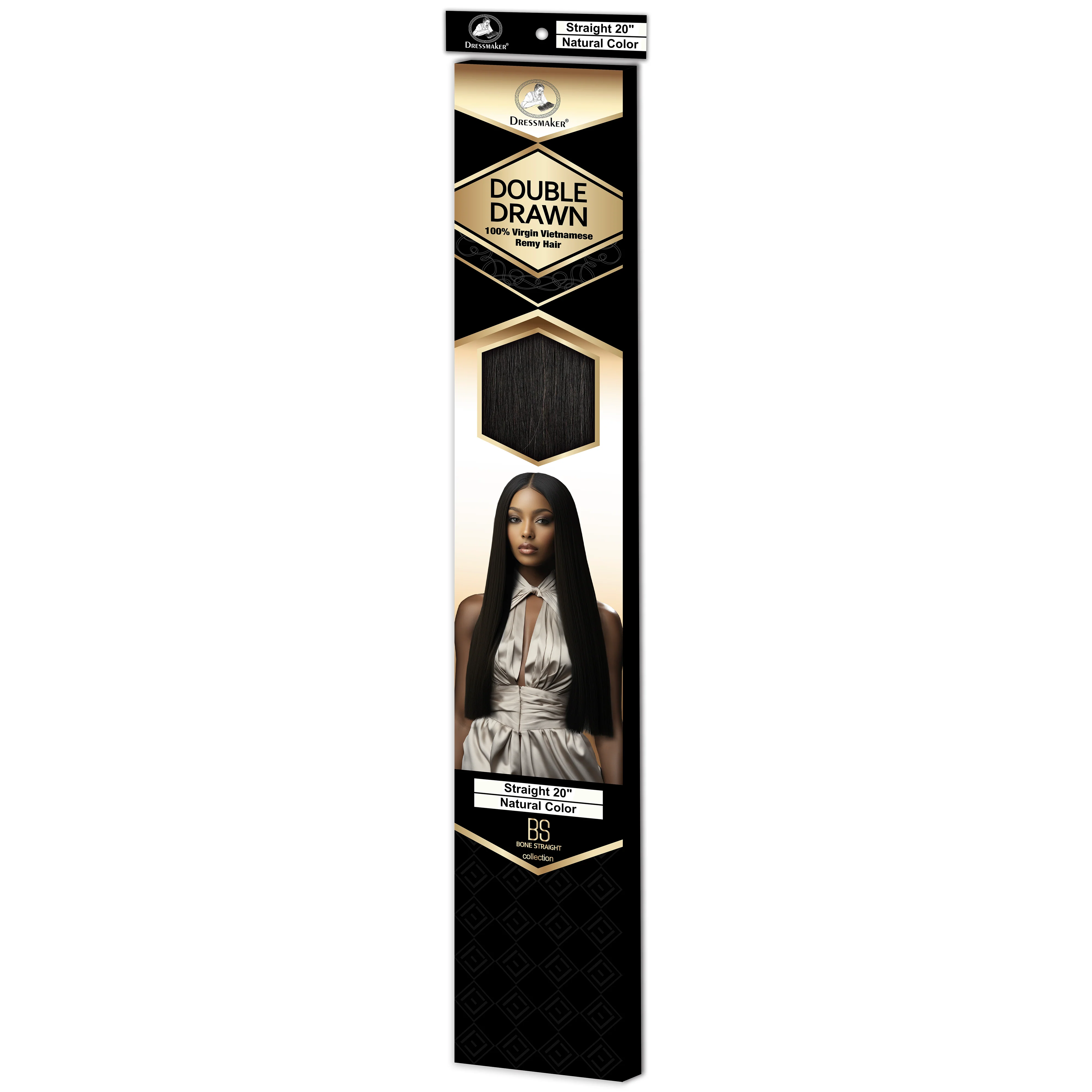 Dressmaker 100% Virgin Vietnamese Bone Straight Double Drawn Remy Hair - Image 14