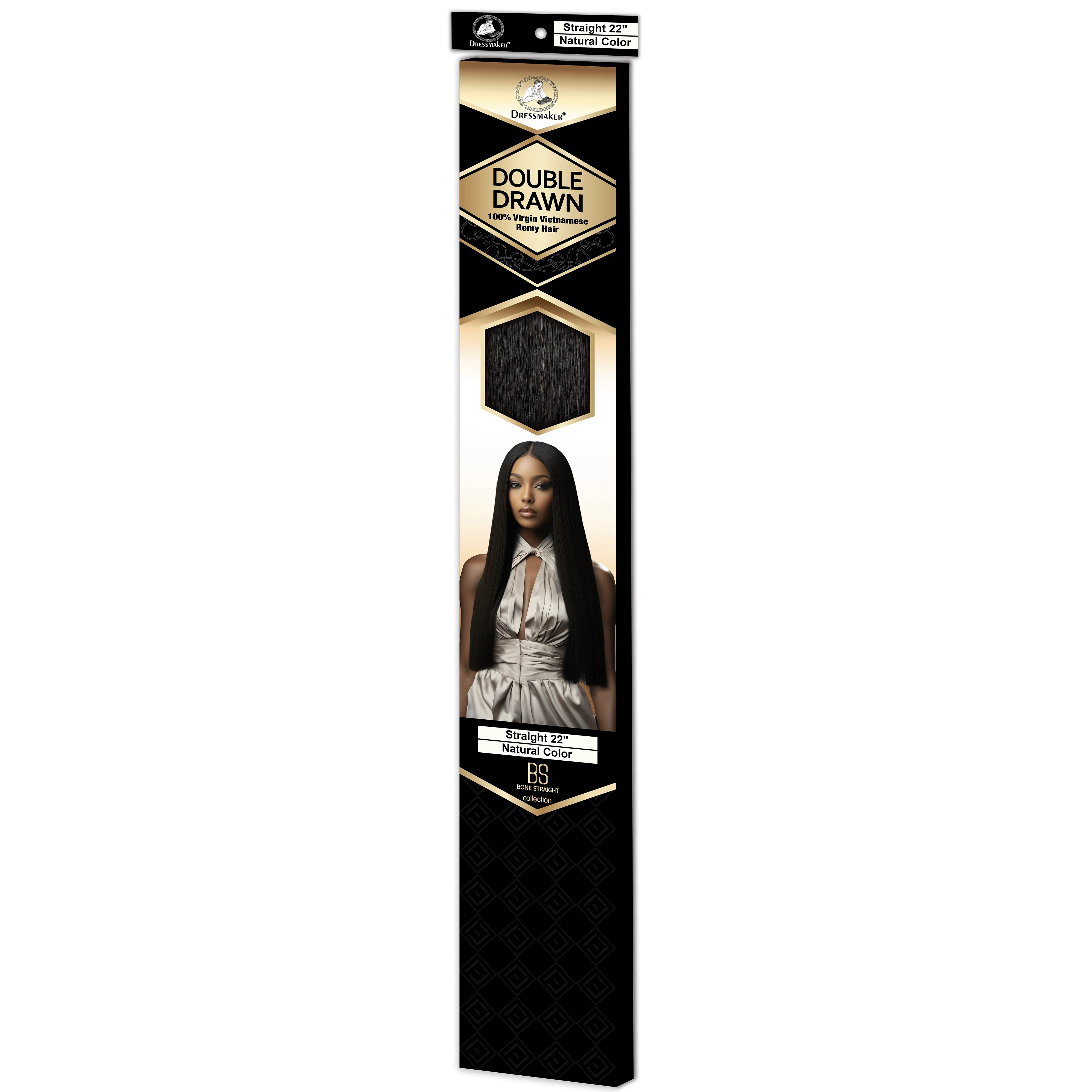 Dressmaker 100% Virgin Vietnamese Bone Straight Double Drawn Remy Hair - Image 15