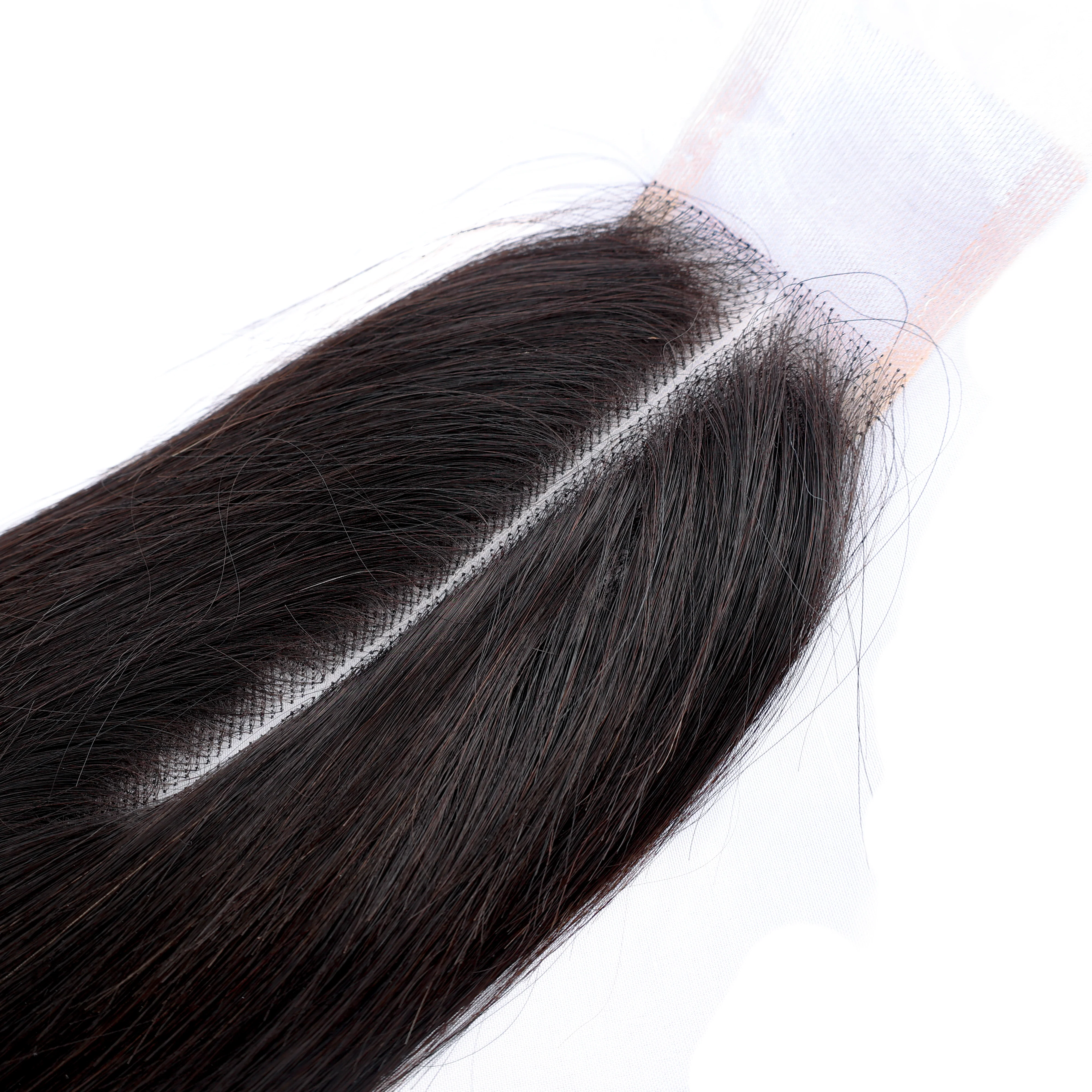 Dressmaker 100% Virgin Vietnamese Double Drawn Lace Closure 2x6 Straight - Image 2