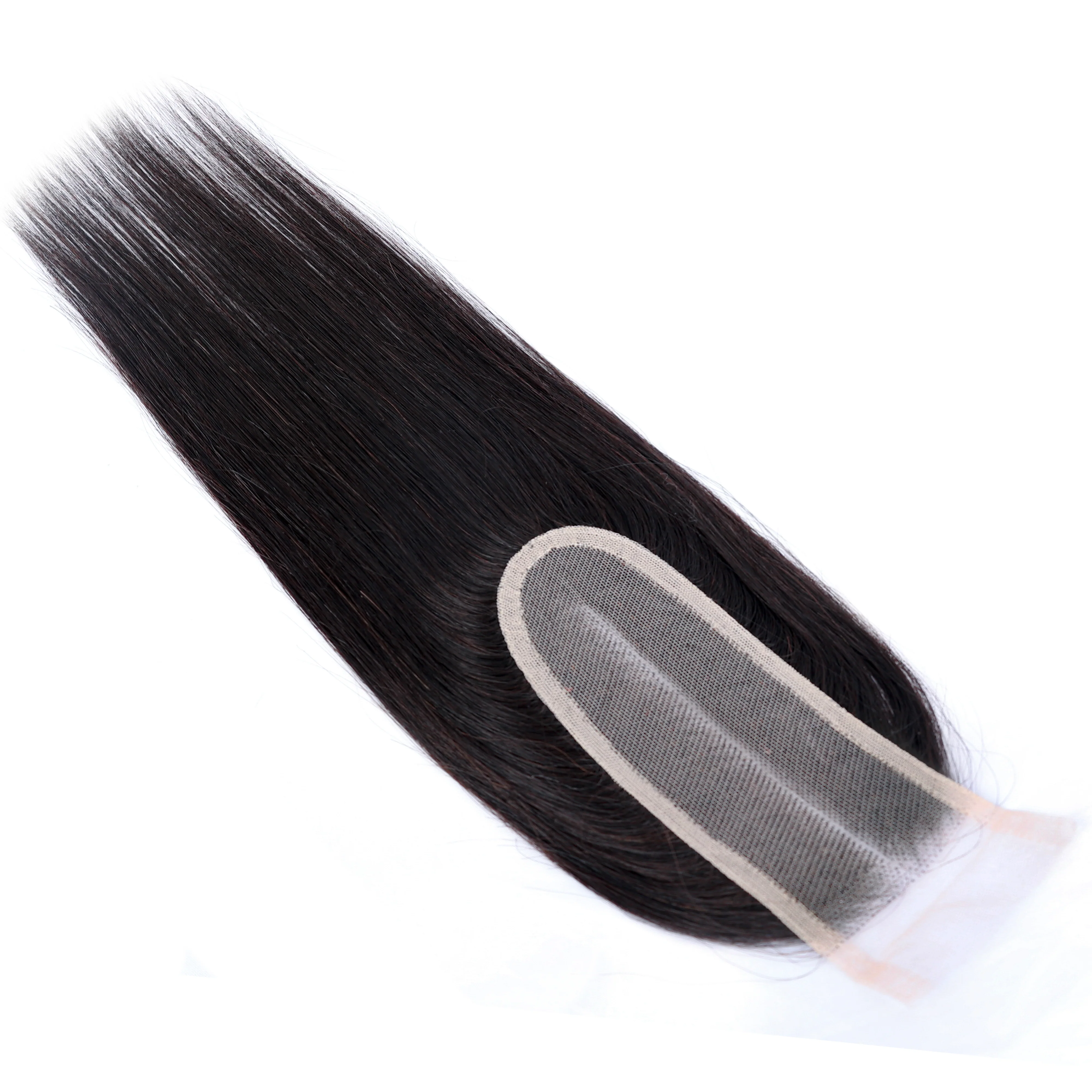 Dressmaker 100% Virgin Vietnamese Double Drawn Lace Closure 2x6 Straight - Image 3
