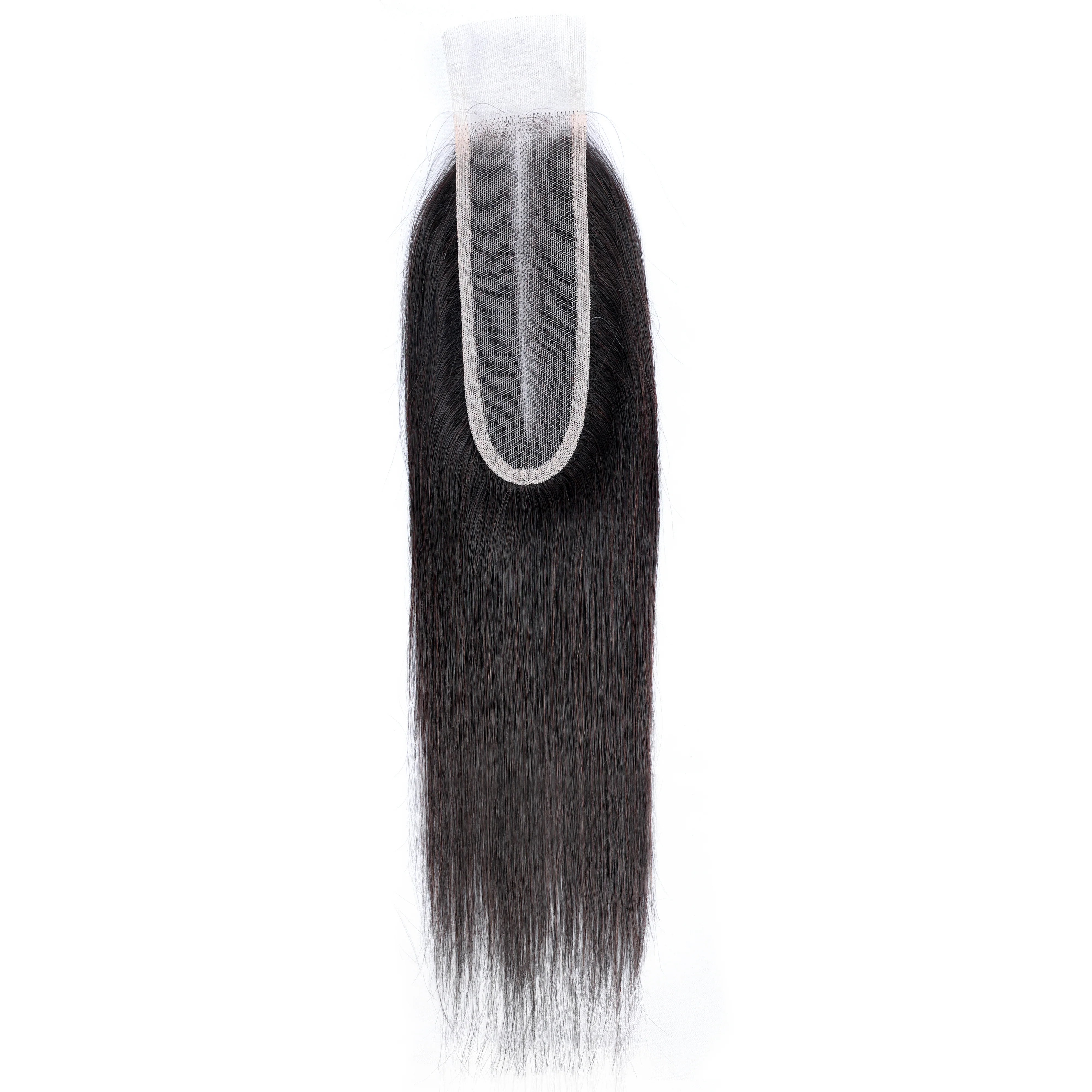 Dressmaker 100% Virgin Vietnamese Double Drawn Lace Closure 2x6 Straight - Image 4