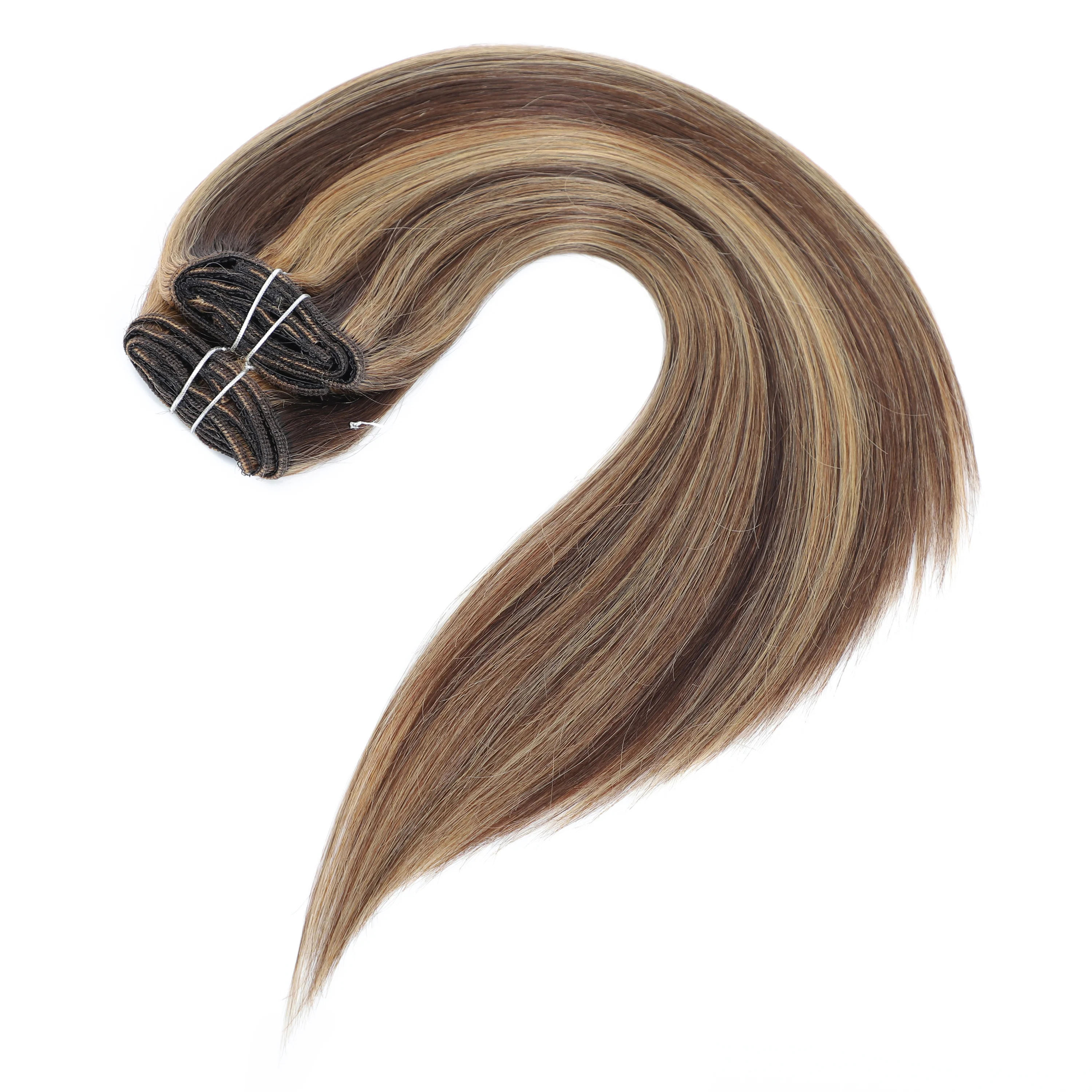 Dressmaker 8-Piece 14" Clip-In Hair Extensions Double Weft Straight - Image 92