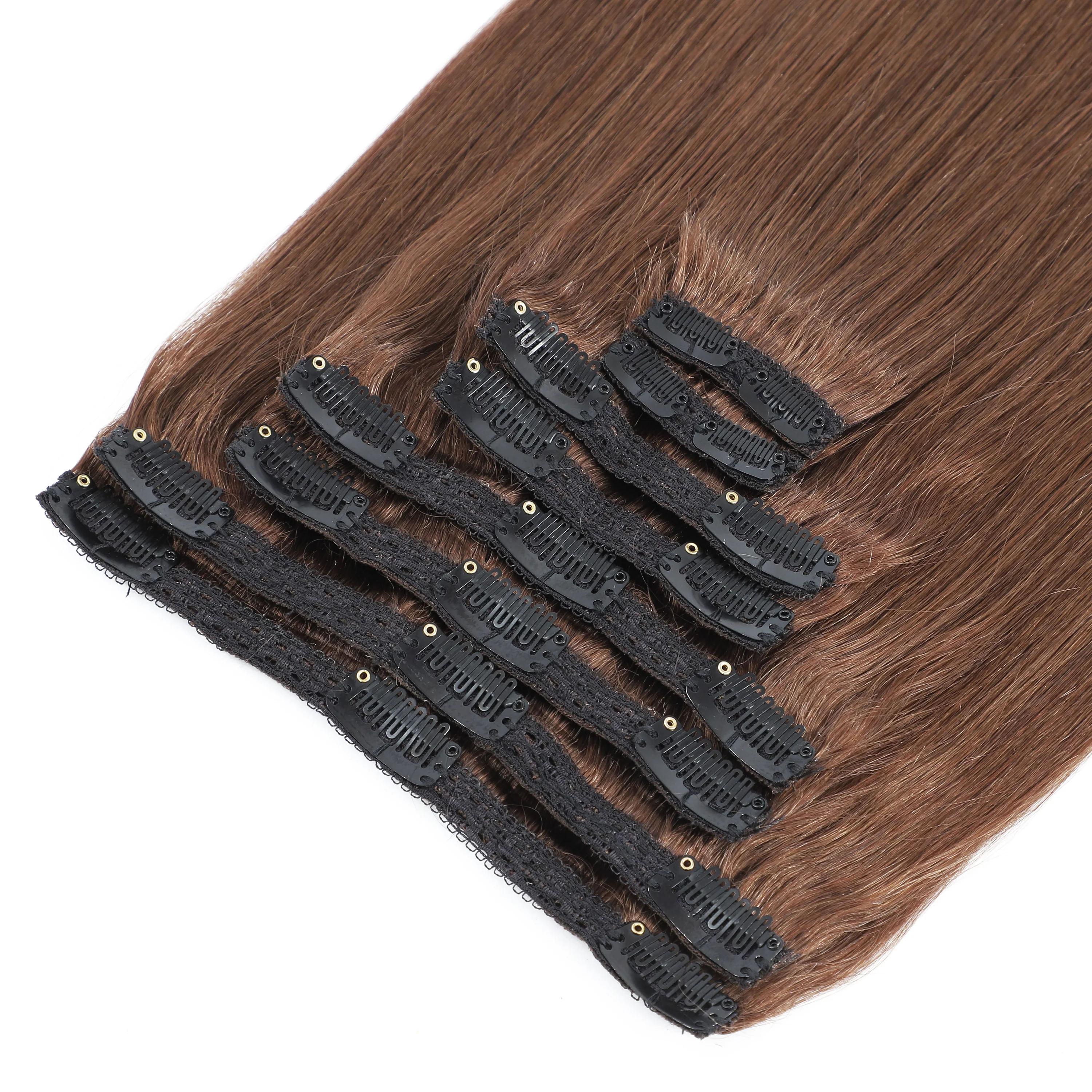 Dressmaker 8-Piece 14" Clip-In Hair Extensions Single Weft Straight - Image 27