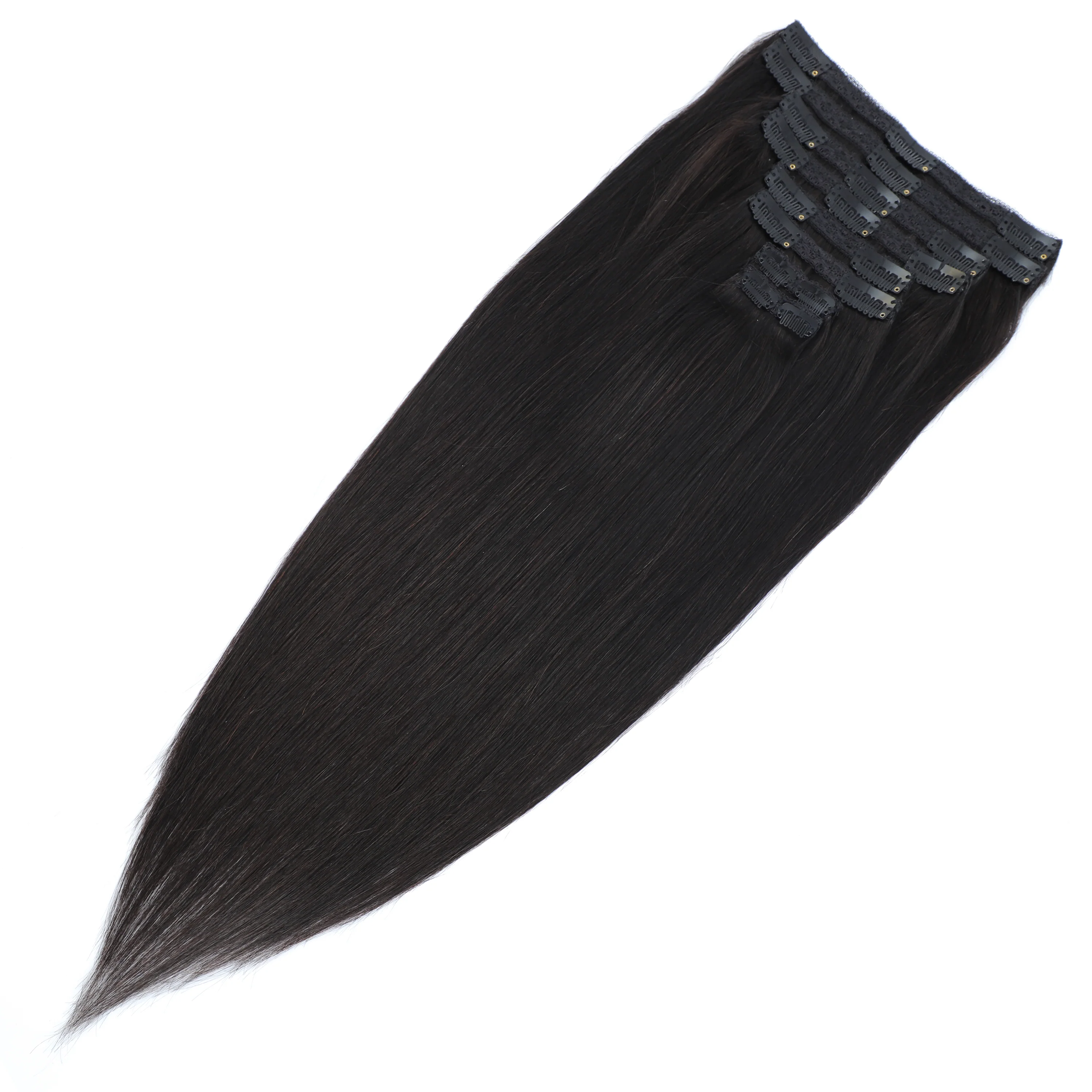 Dressmaker 8-Piece 18" Clip-In Hair Extensions Single Weft Straight - Image 9
