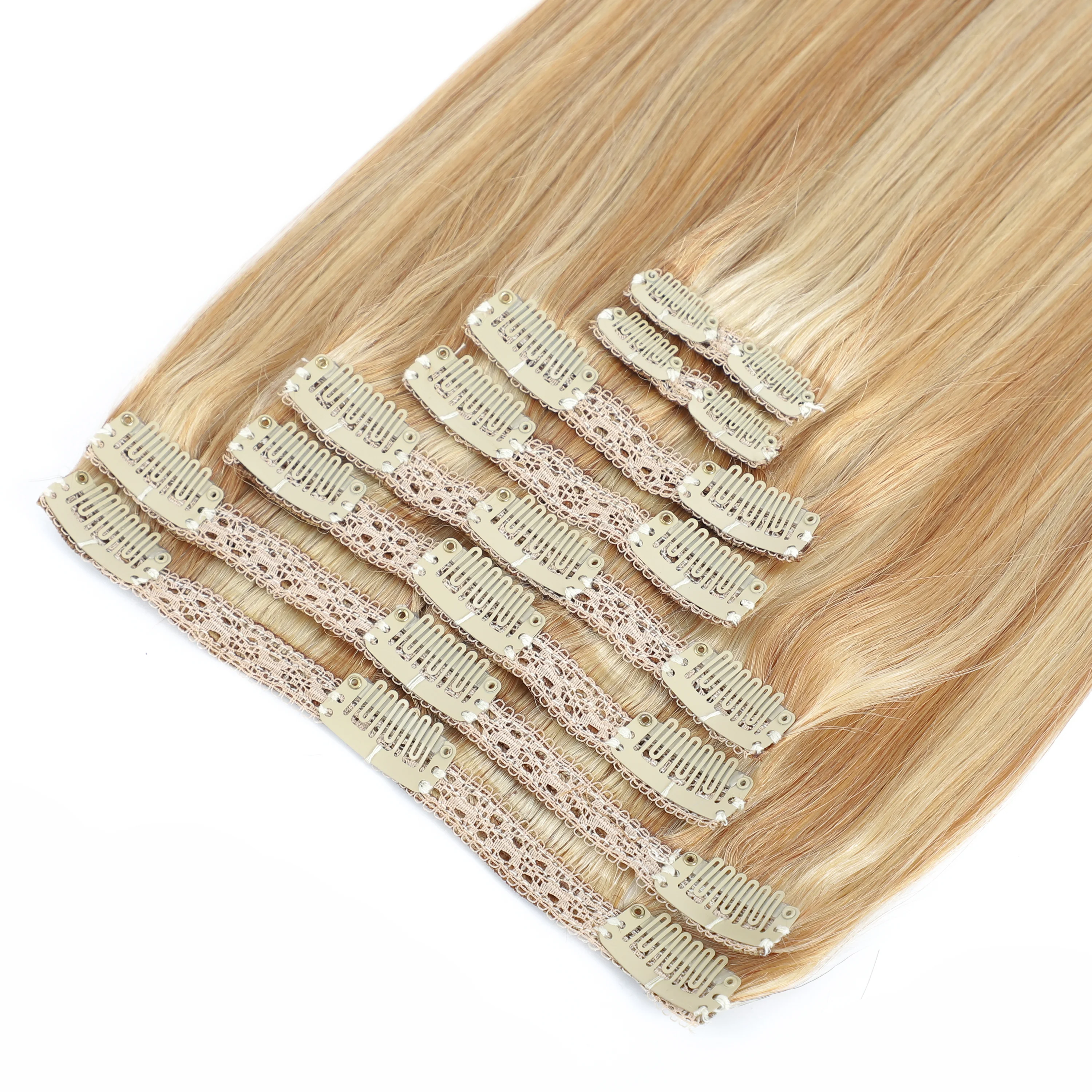 Dressmaker 8-Piece 20" Clip-In Hair Extensions Double Weft Straight - Image 126