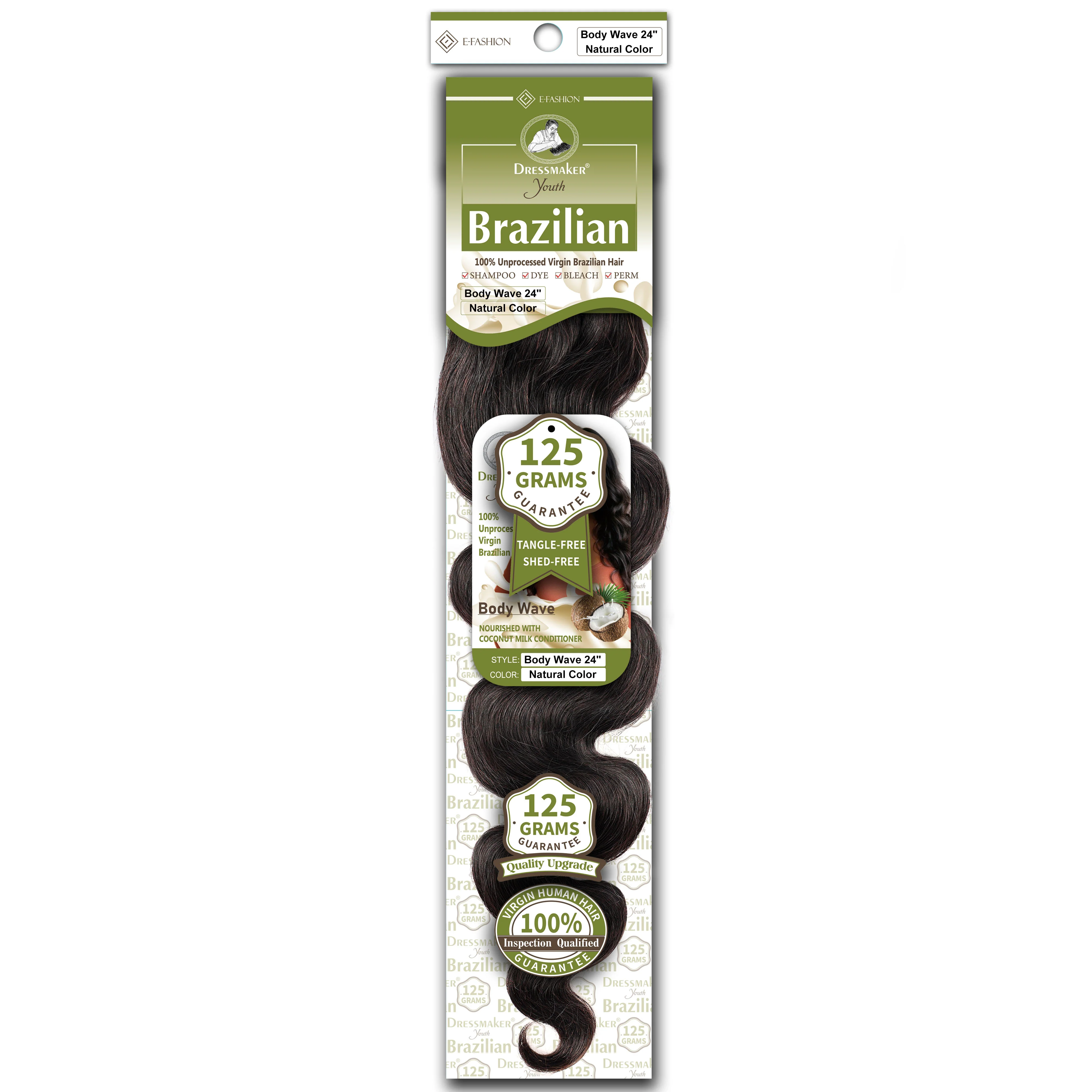 Dressmaker Youth 100% Unprocessed Virgin Brazilian Hair Body Wave Weave - Image 36