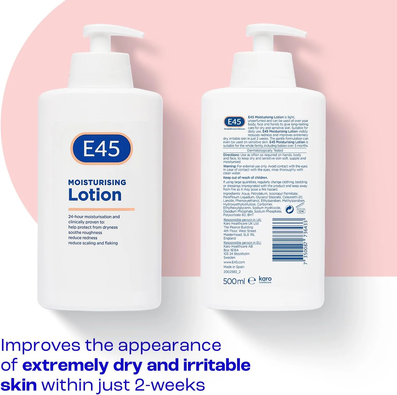 E45 Moisturising Lotion 500 ml - Image 3