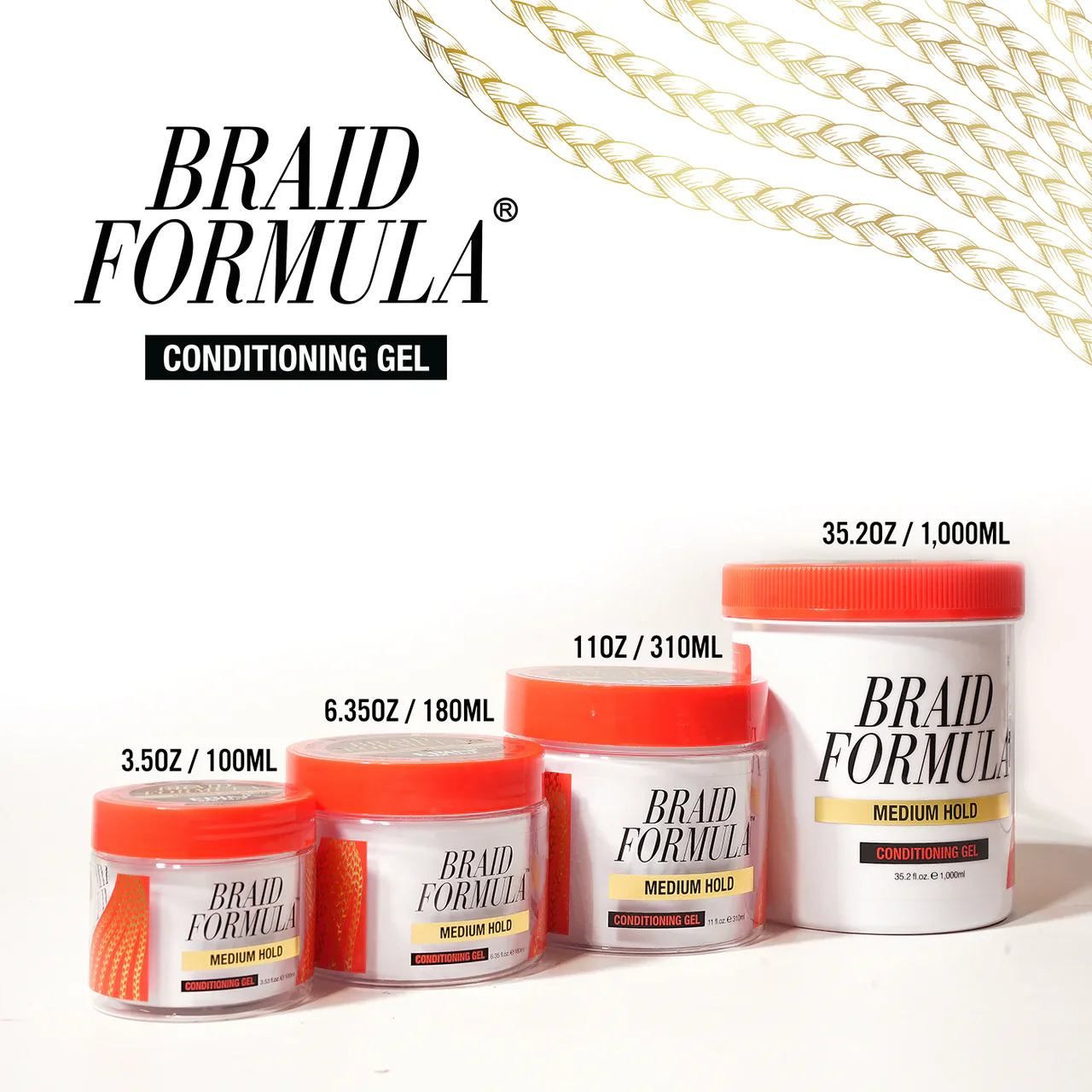 Ebin Lock’N Pomade Braid Formula Conditioning Gel Medium Hold 310ml - Image 4