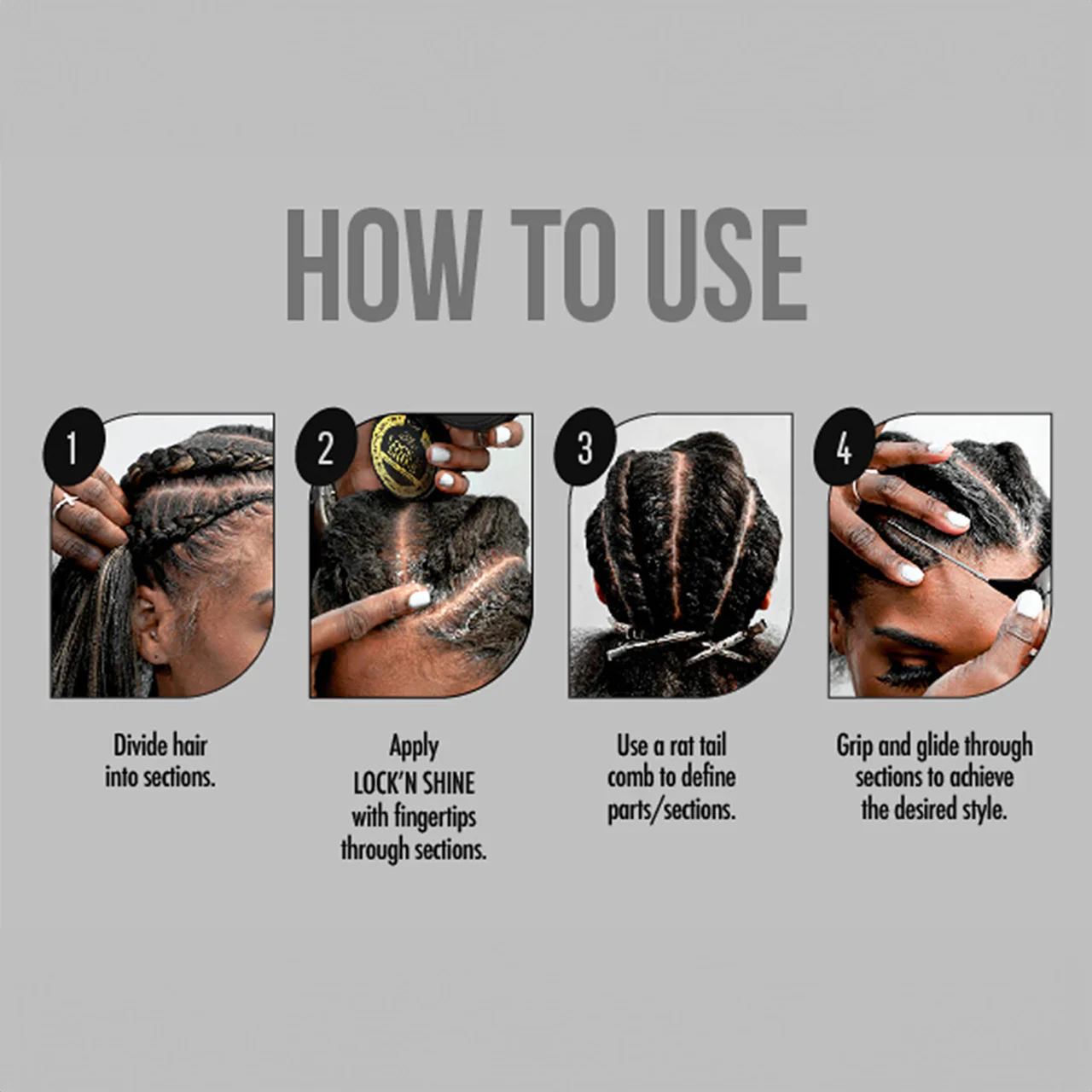 Ebin Braid Formula Lock’N Shine Loc & Twist Extreme Firm Hold Braiding Gel 236ml - Image 4