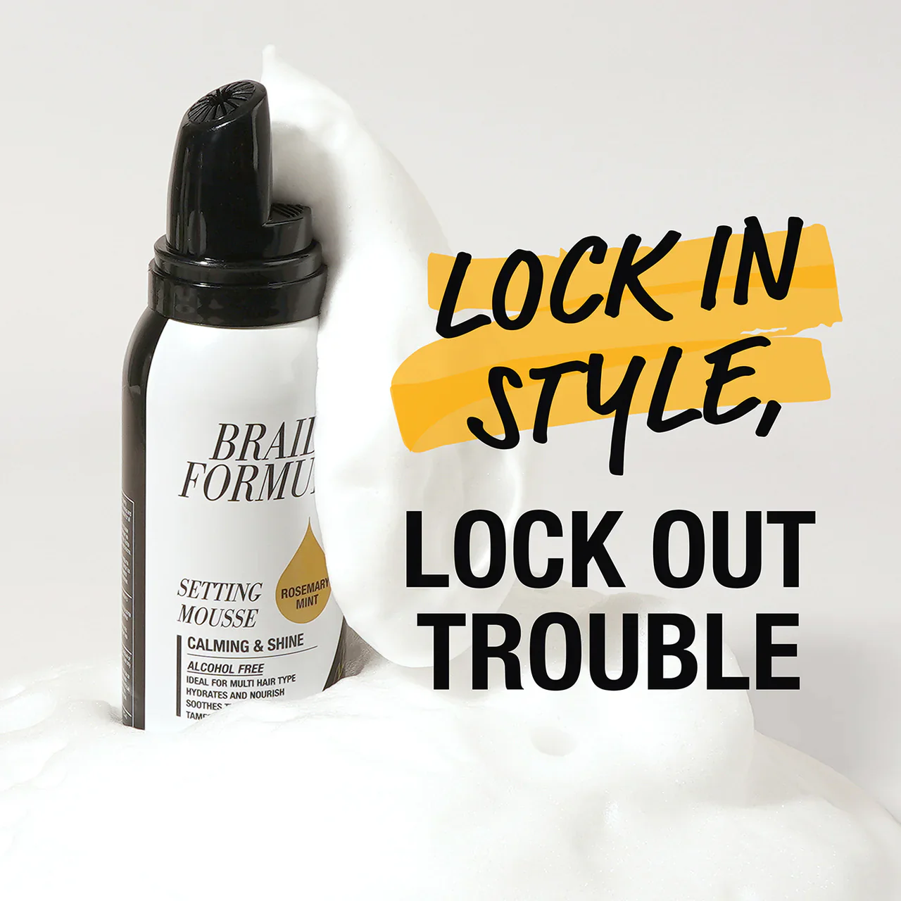 Ebin Braid Formula Menthol Setting Mousse Smoothing & Shine 354ml - Image 5