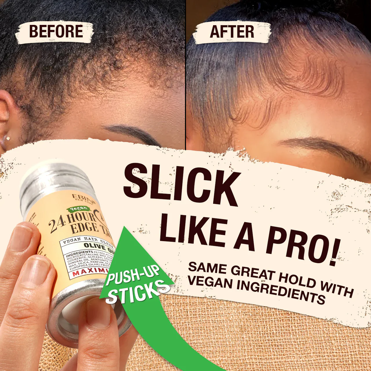 Ebin New York Vegan Hair Sleek Stick 75g - Image 4