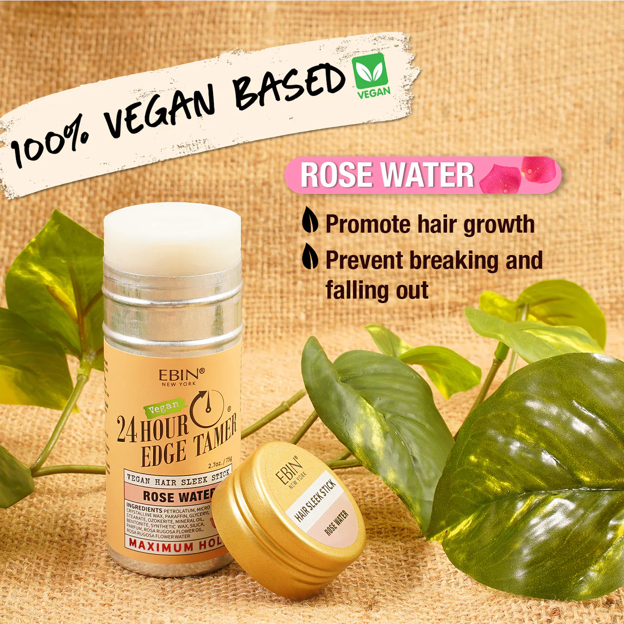 Ebin New York Vegan Hair Sleek Stick 75g - Image 6