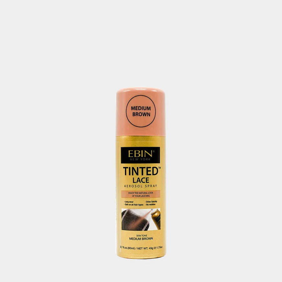 Ebin Tinted Lace Aerosol Spray Medium Brown