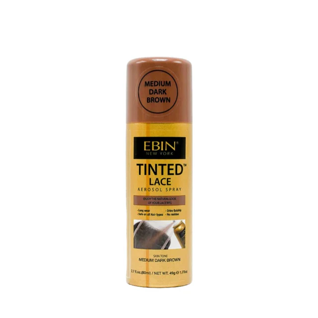Ebin Tinted Lace Aerosol Spray Medium Dark Brown