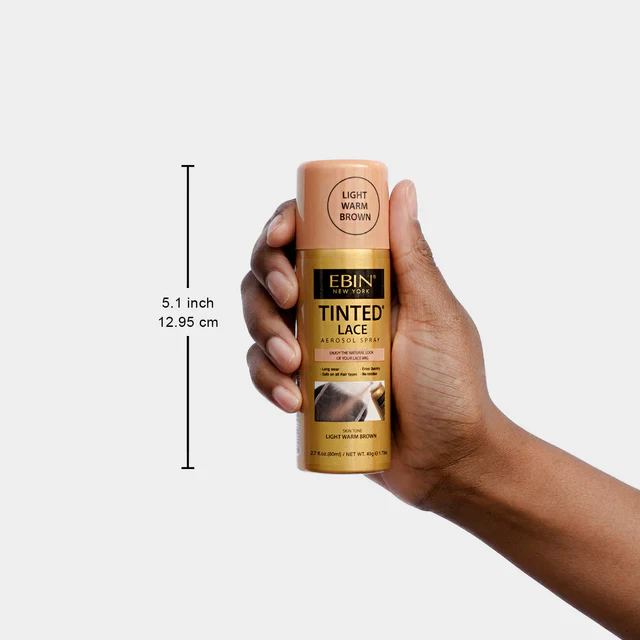 Ebin Tinted Lace Aerosol Spray Medium Dark Brown - Image 3