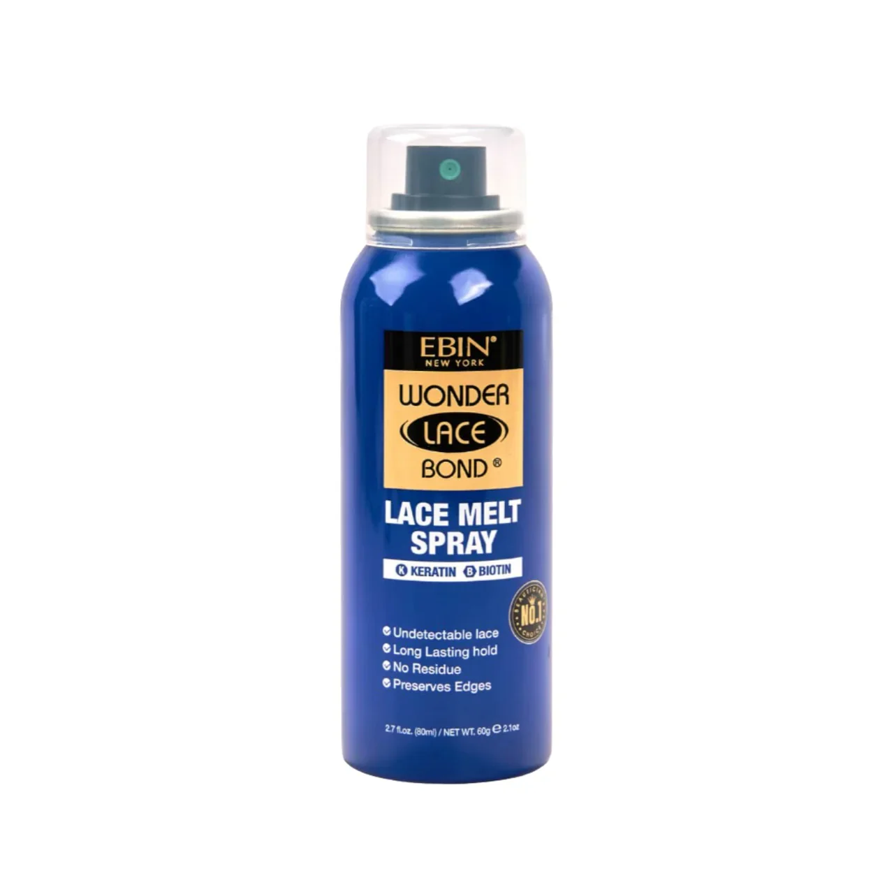 Ebin Wonder Lace Bond Lace Melt Aerosol Spray Keratin 80ml