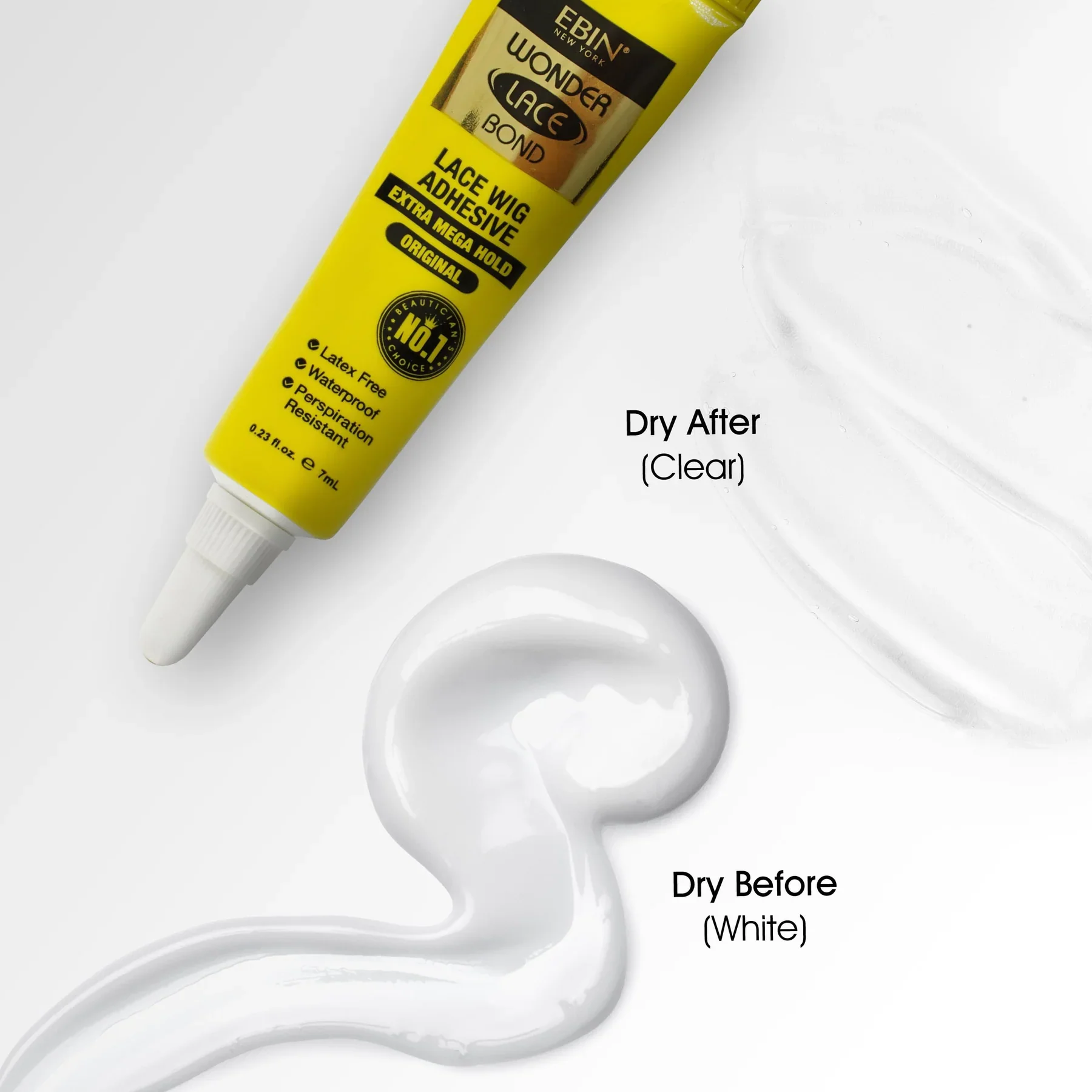 Ebin Wonder Lace Bond Tube Original [Yellow] 7ml - Image 4