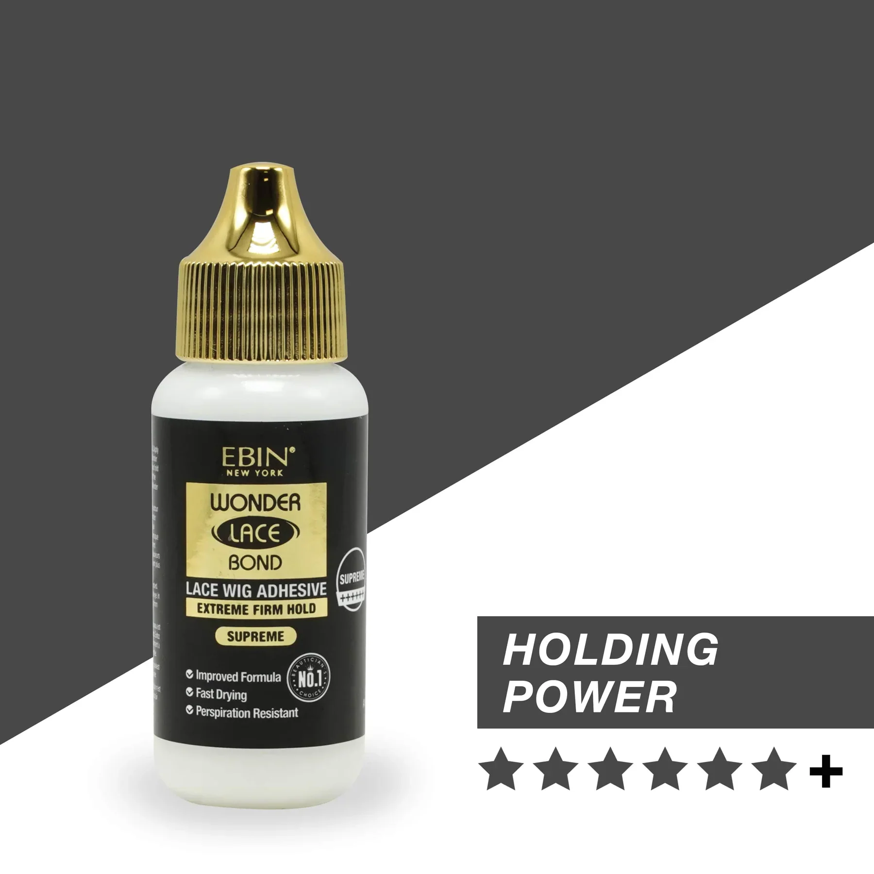 Ebin Wonder Lace Bond Waterproof Adhesive Supreme [Black] 34ml - Image 4
