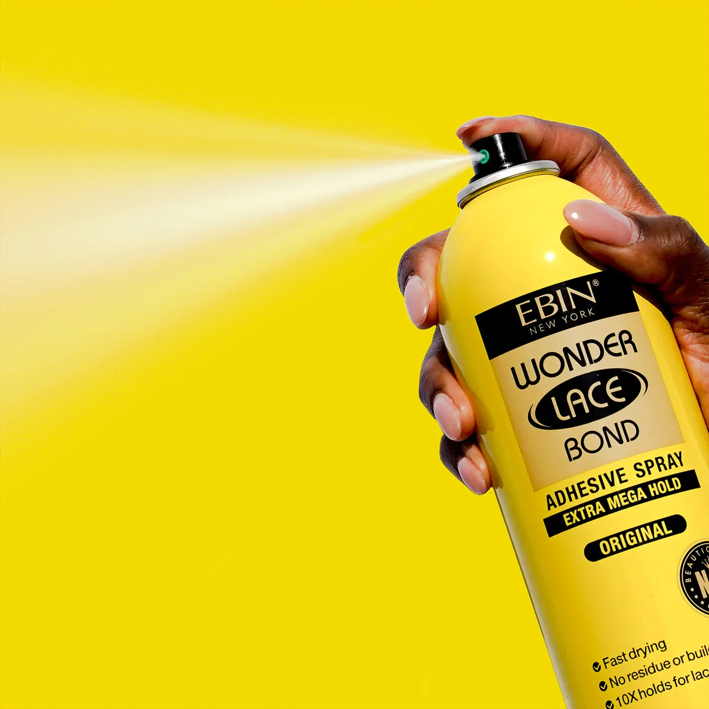 Ebin Wonder Lace Bond Wig Adhesive Spray Extra Mega Hold 80ml - Image 3