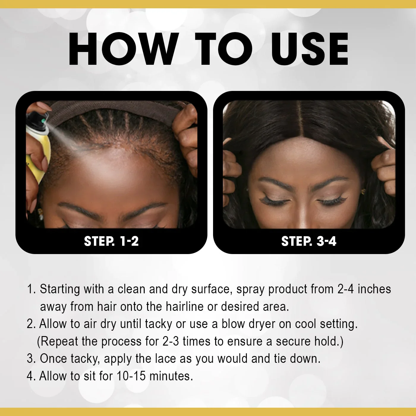 Ebin Wonder Lace Bond Wig Adhesive Spray Sensitive 420ml - Image 4