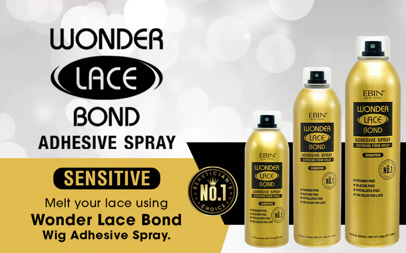 Ebin Wonder Lace Bond Wig Adhesive Spray Sensitive 420ml - Image 5