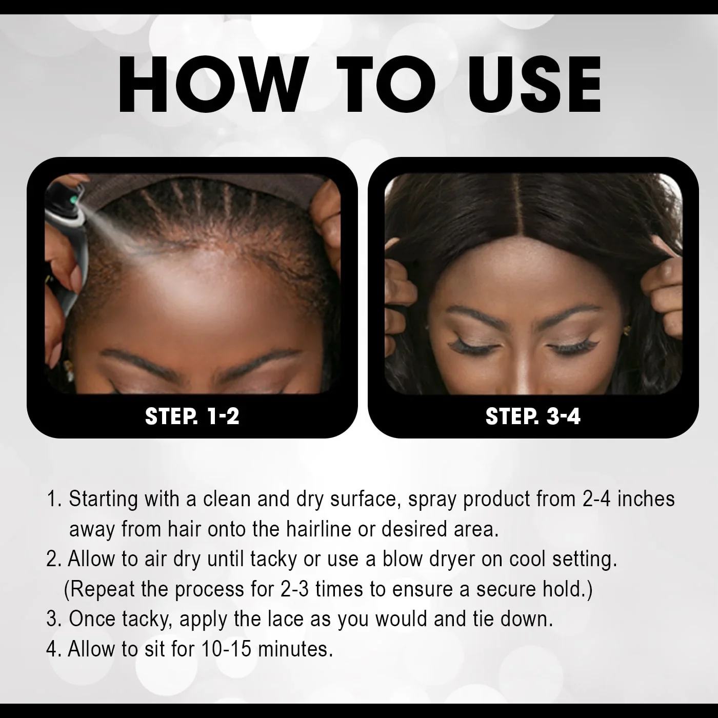 Ebin Wonder Lace Bond Wig Adhesive Spray Supreme 420ml - Image 3