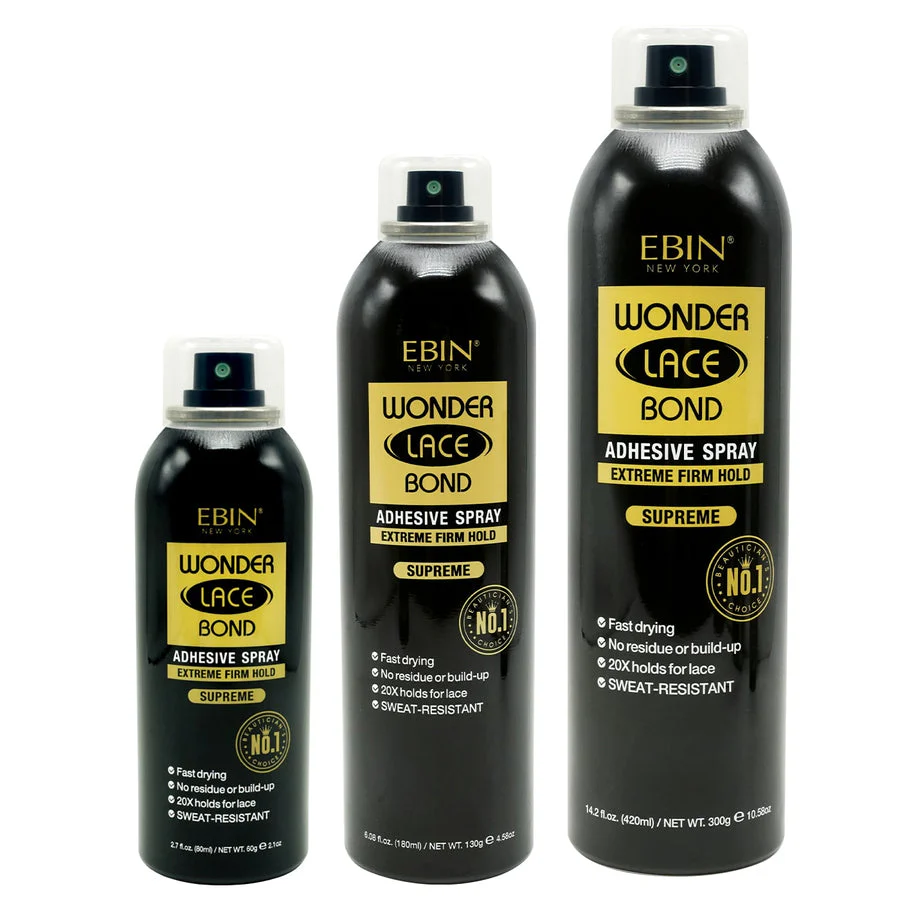 Ebin Wonder Lace Bond Wig Adhesive Spray Supreme 80ml - Image 4