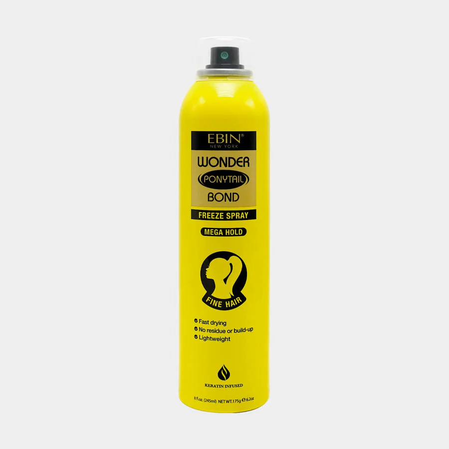 Ebin Wonder Ponytail Bond Freeze Spray Extra Mega Hold 245ml