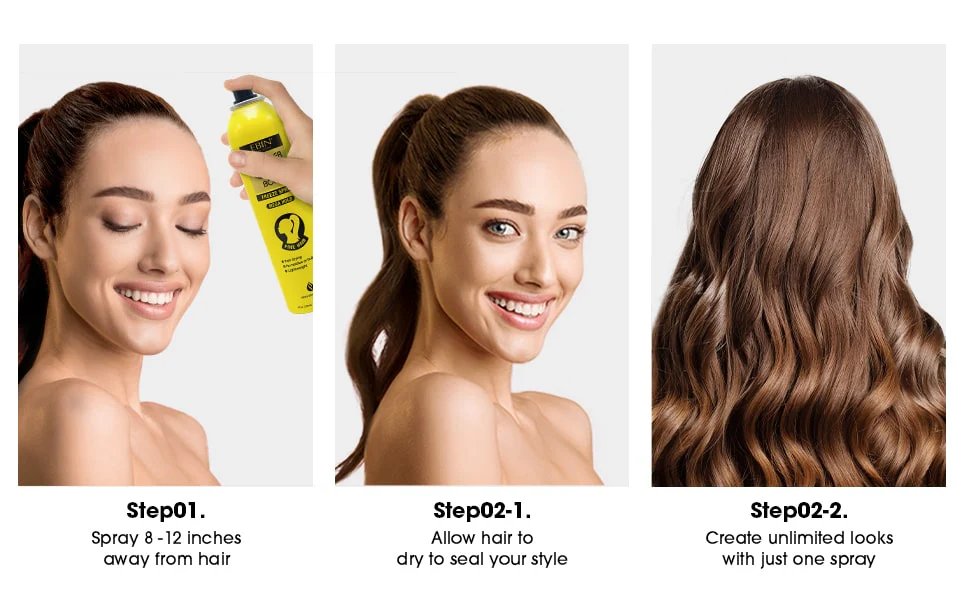 Ebin Wonder Ponytail Bond Freeze Spray Extra Mega Hold 245ml - Image 6