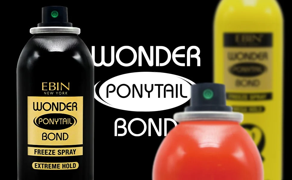 Ebin Wonder Ponytail Bond Freeze Spray Extreme Hold 245ml - Image 5
