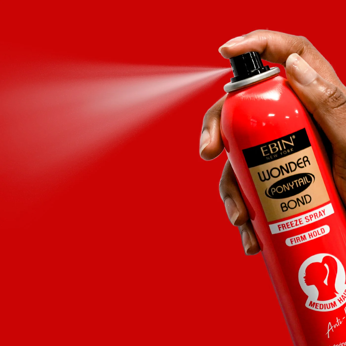 Ebin Wonder Ponytail Bond Freeze Spray – Firm Hold 245ml - Image 2