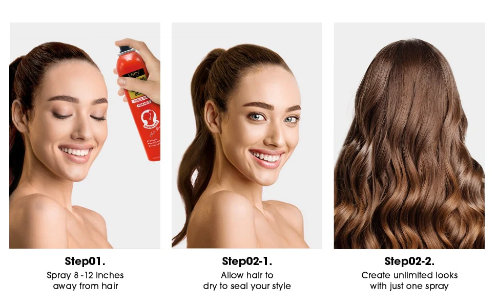 Ebin Wonder Ponytail Bond Freeze Spray – Firm Hold 245ml - Image 6