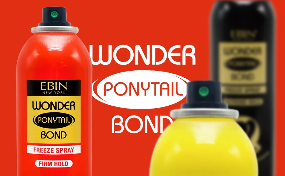 Ebin Wonder Ponytail Bond Freeze Spray – Firm Hold 245ml - Image 9