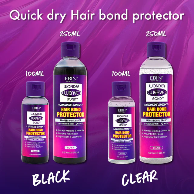 Ebin New York Wonder Weave Bond Hair Protector (Clear) - Image 4