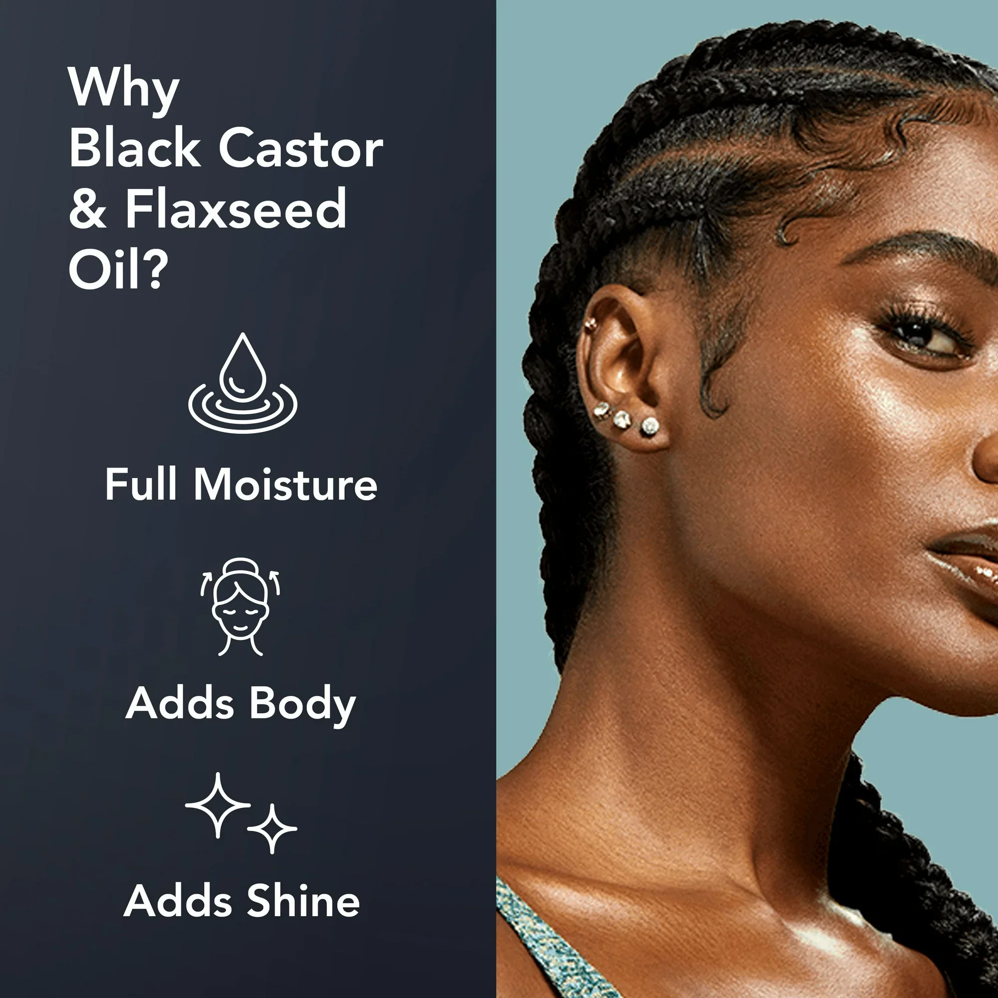 Eco Styler Black Castor & Flaxseed Oil Hair Styling Gel 2.3Liter/80oz - Image 2