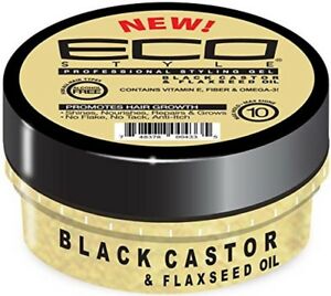 Eco Styler Black Castor & Flaxseed Oil Hair Styling Gel 473ml/16oz - Image 9