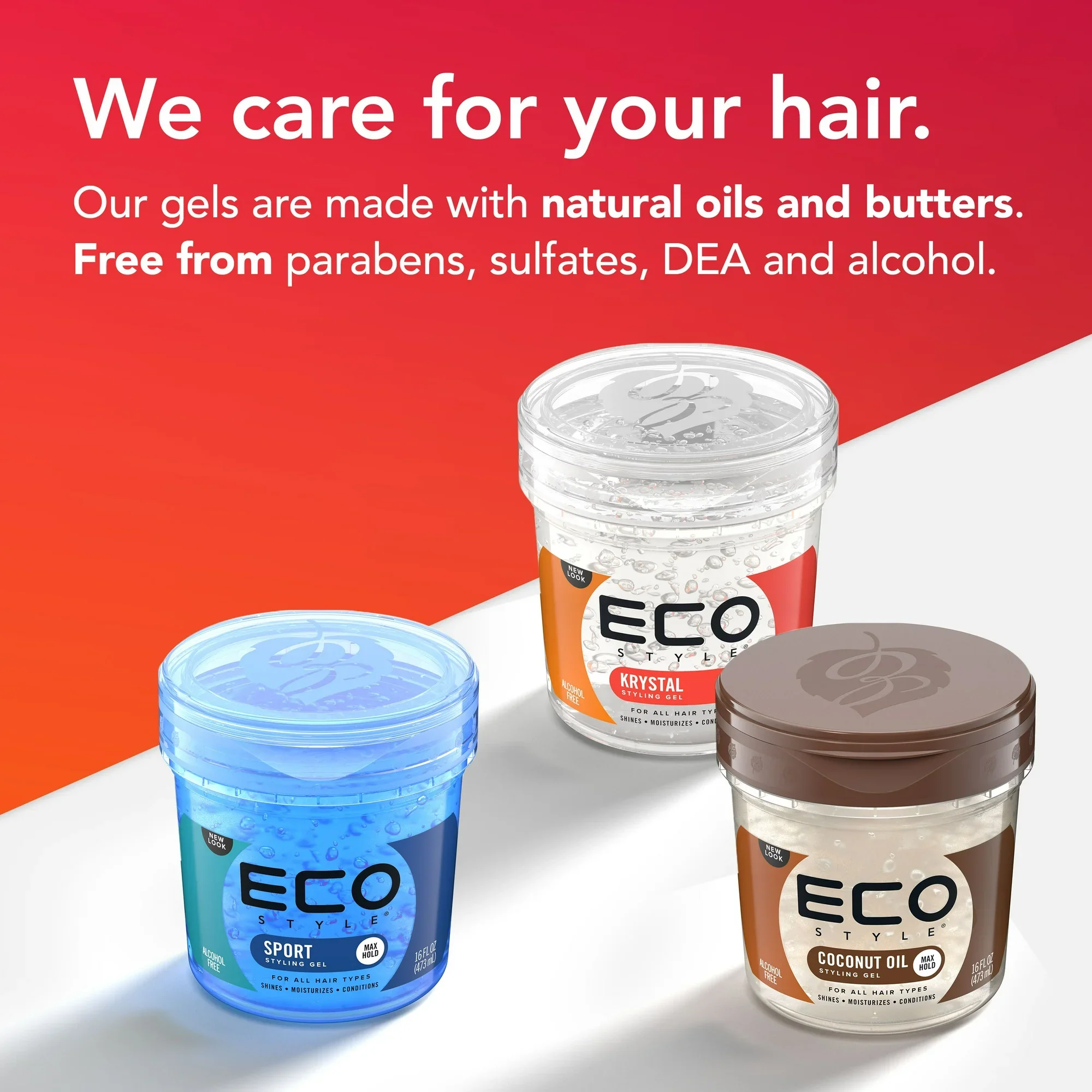 Eco Styler Krystal Clear Hair Styling Gel 473ml/16oz - Image 10