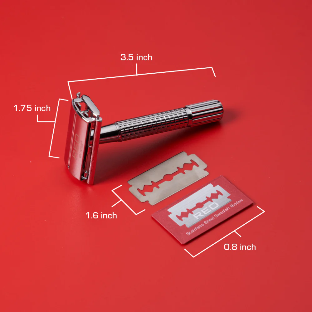 Red By Kiss Classic Shaver with 2pcs Blades - Image 3