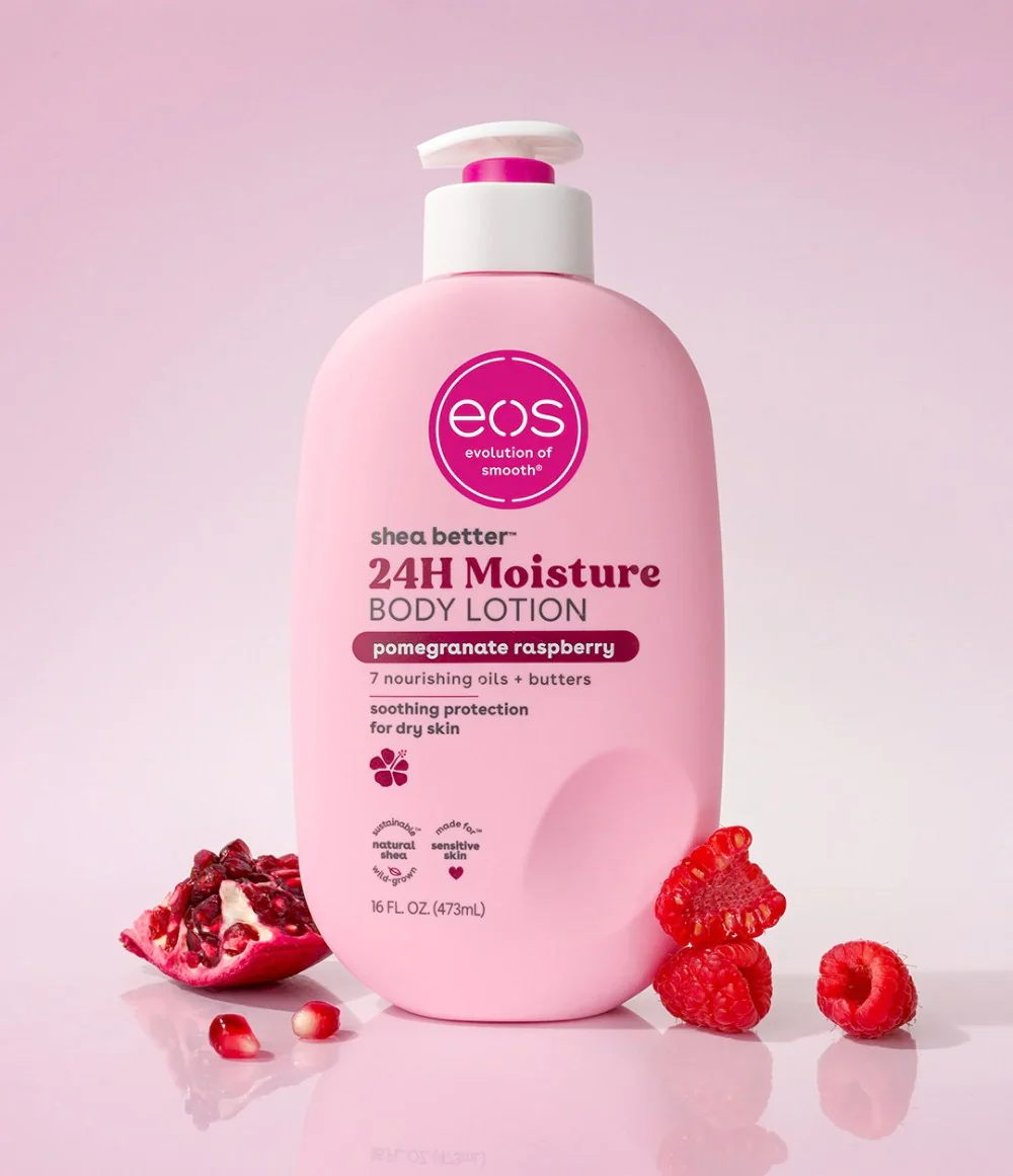 Eos Pomegranate Raspberry Body Lotion 473ml/16oz - Image 4