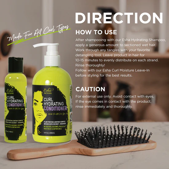 Esha Natural Curl Hydrating Conditioner 350ml - Image 5